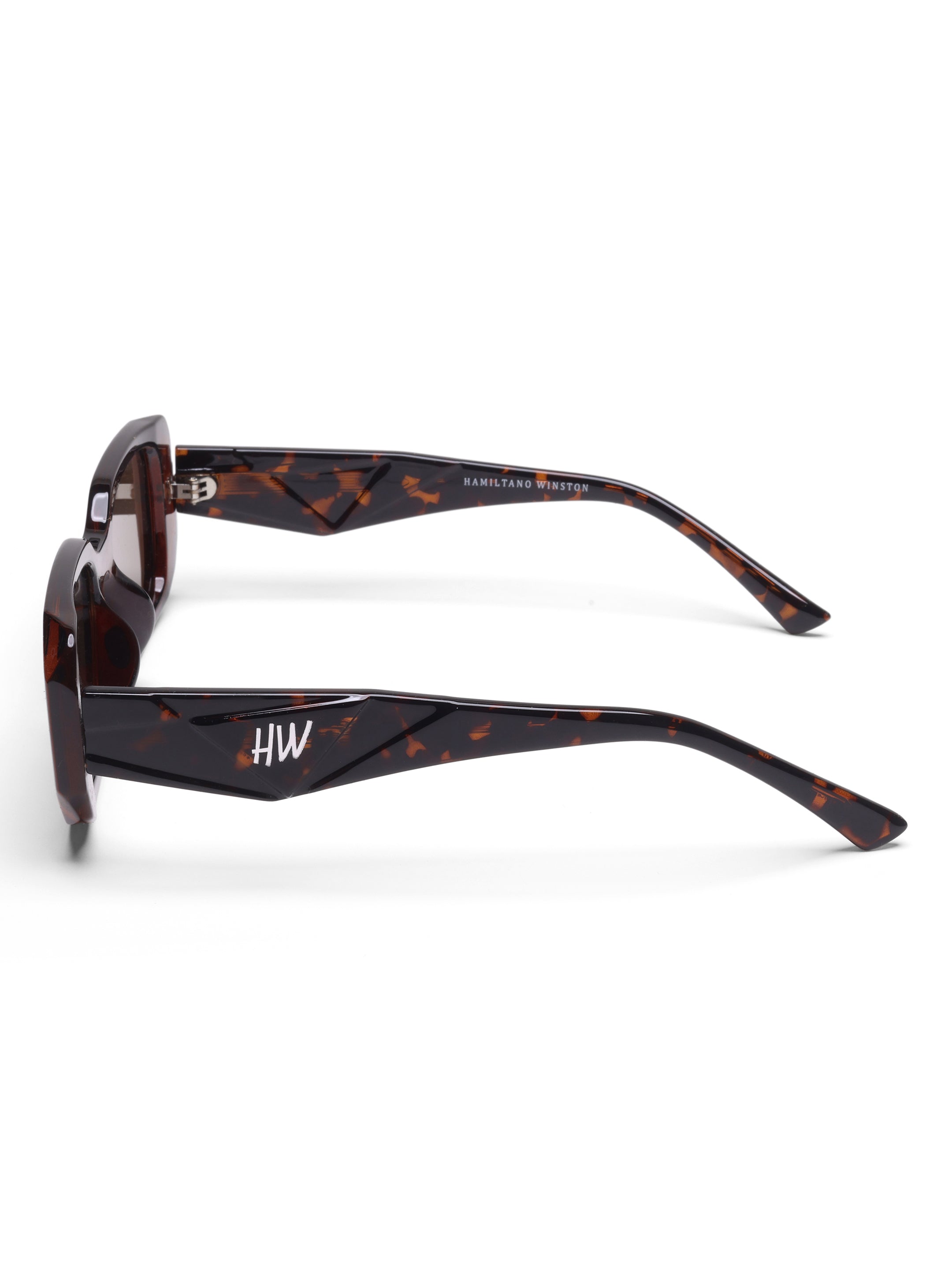 Aveline Oval Brown UV Protected Womens Sunglasses