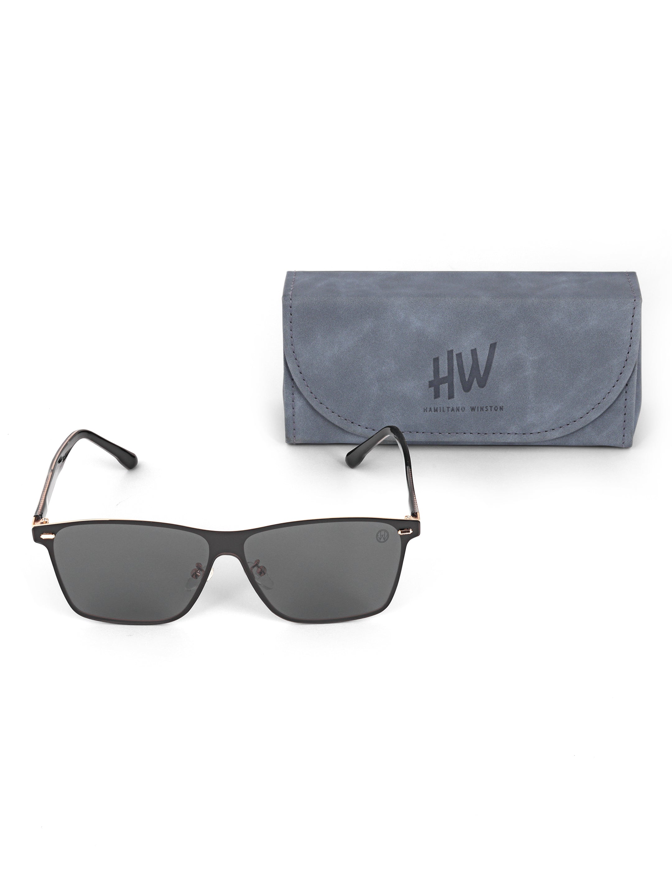 Men Wayfarer UV Protected Sunglasses Black