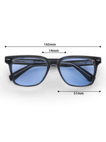 Women's Blue UV Protected Rectangular Sunglasses