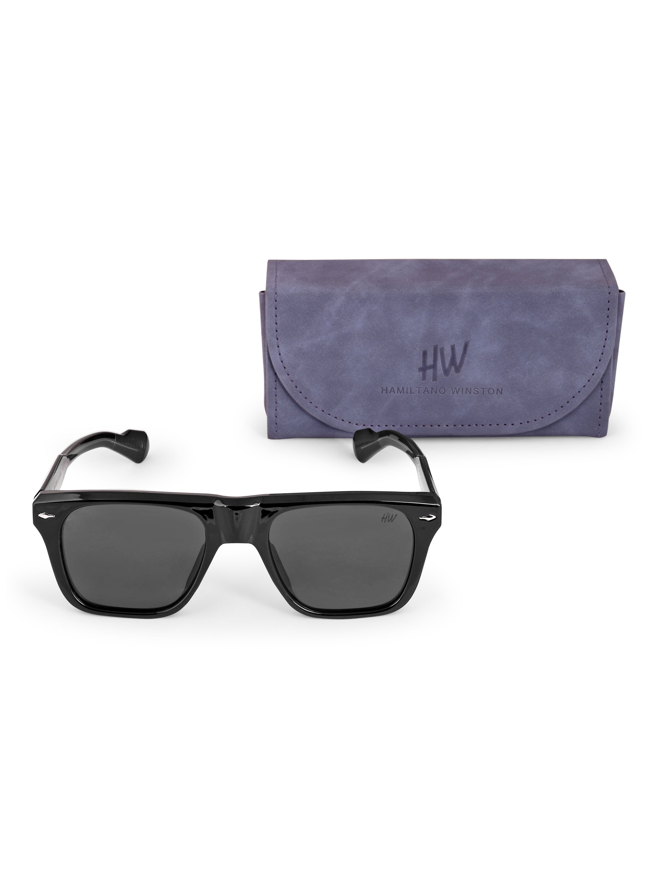 Men's Classic Black Wayfarer Sunglasses