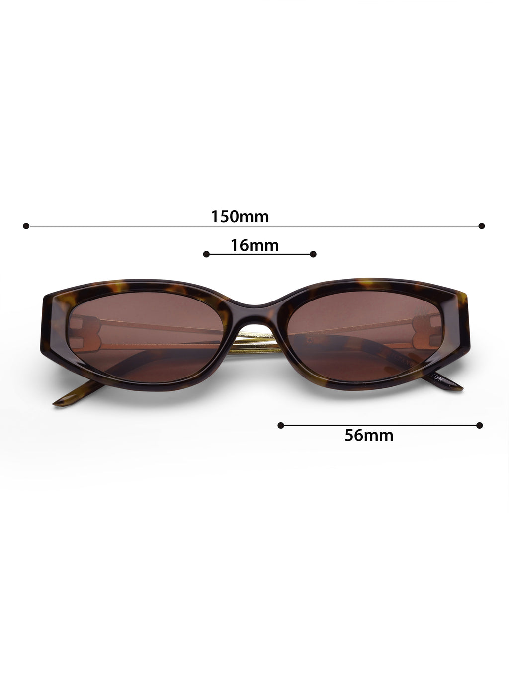 Women's Leopard Brown Cat Eye Sunglasses