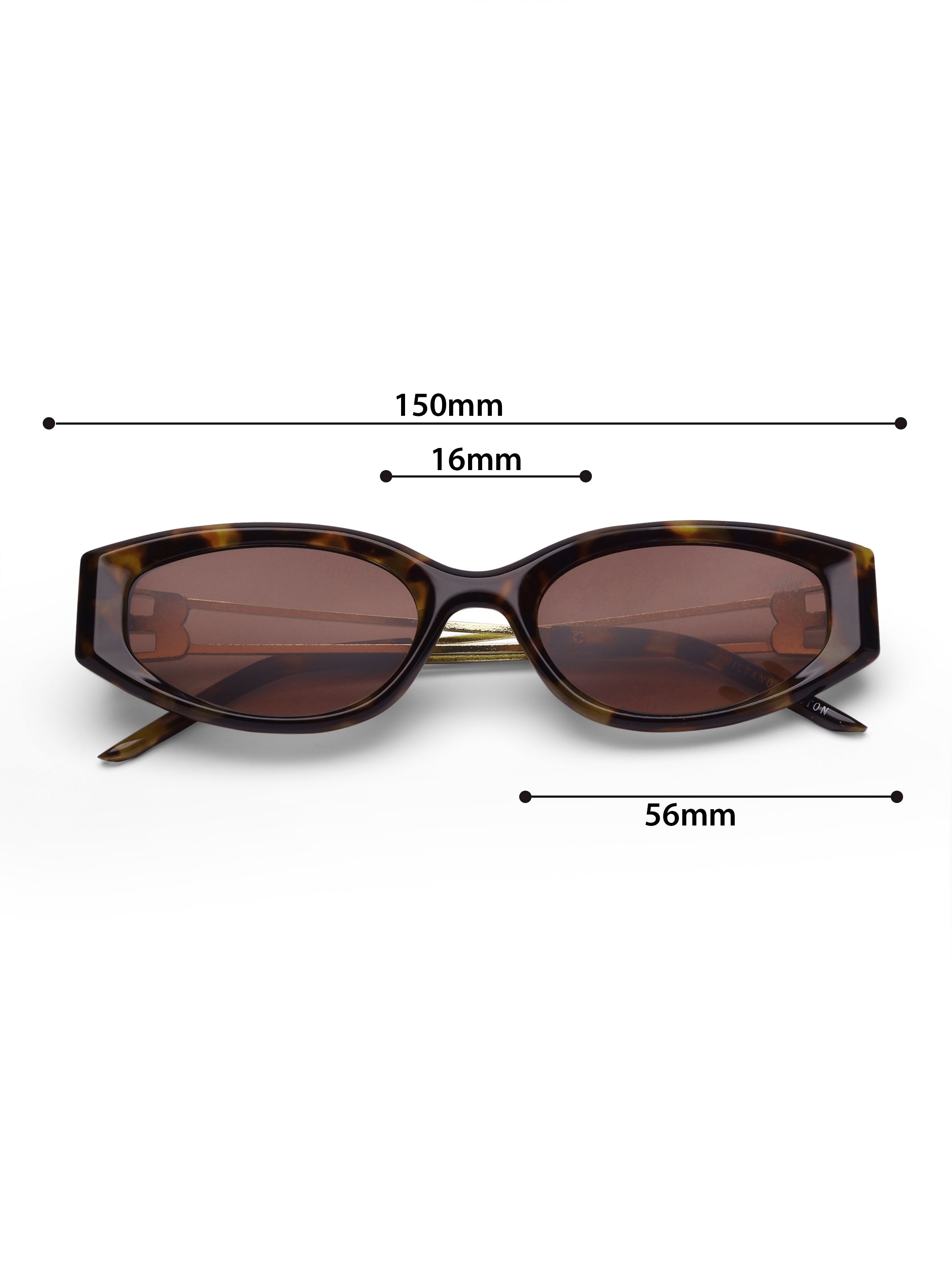 Women's Leopard Brown Cat Eye Sunglasses