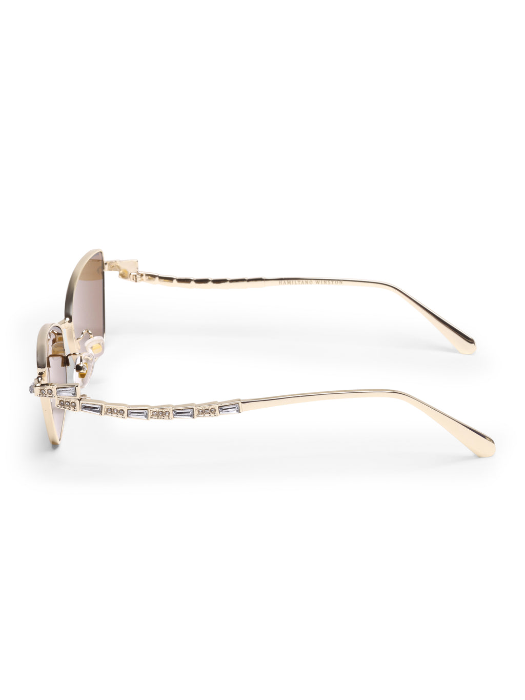 Sirena Gold Brown UV Protected Womens Sunglasses