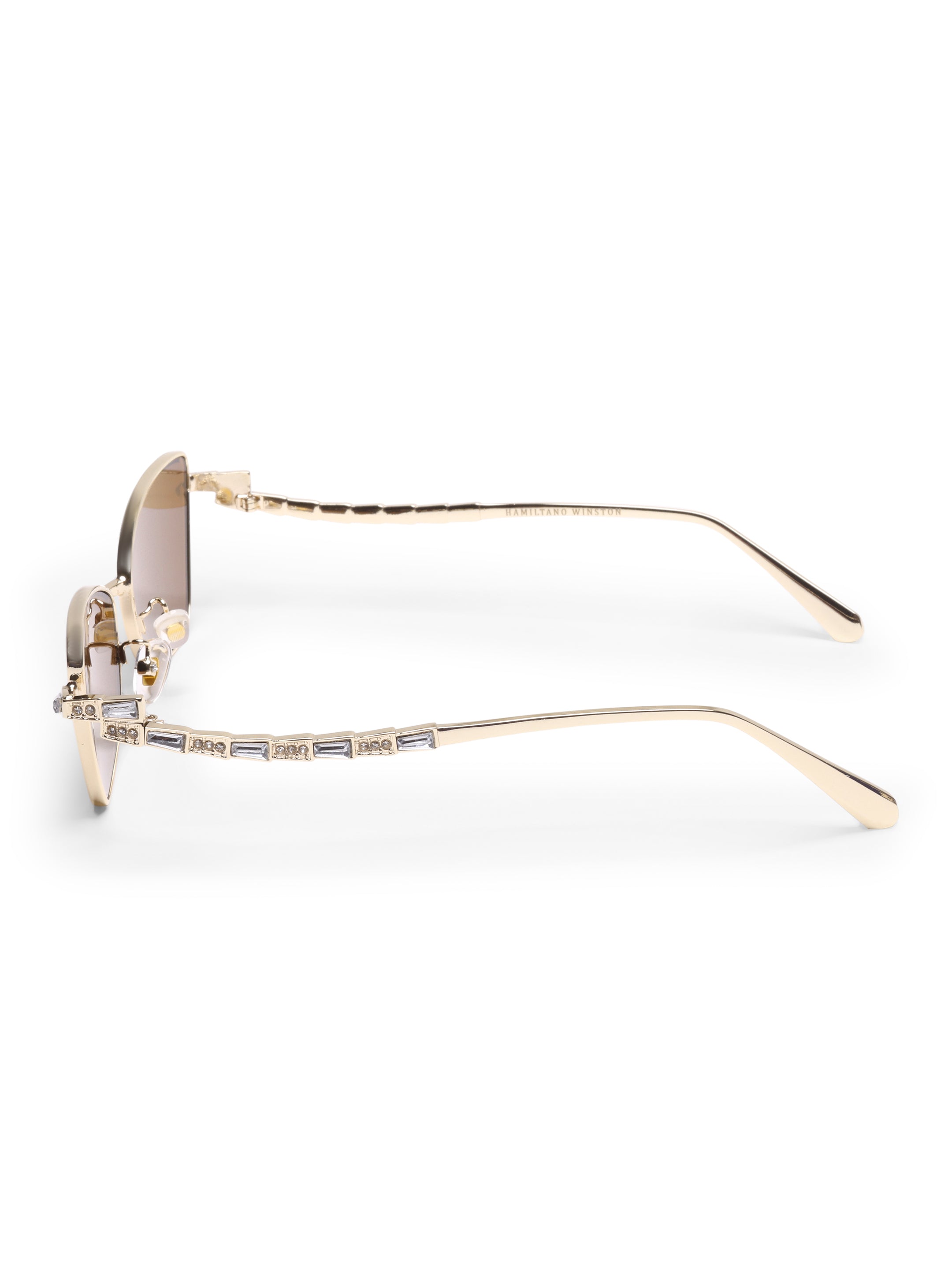 Sirena Gold Brown UV Protected Womens Sunglasses