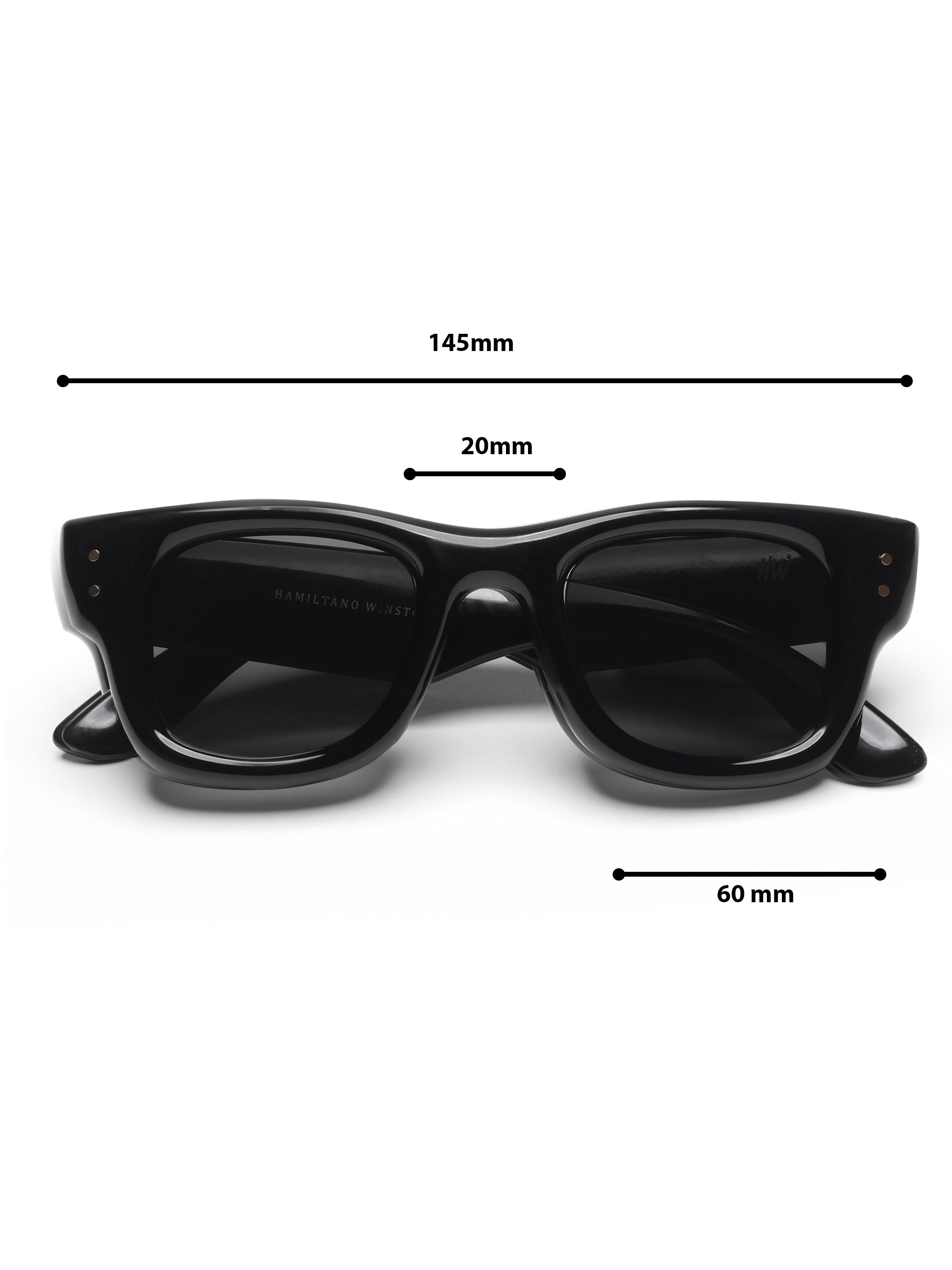 Virex Black Wayfarer Mens Sunglasses
