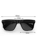 Men's Premium Black Wayfarer Rectangular Sunglasses