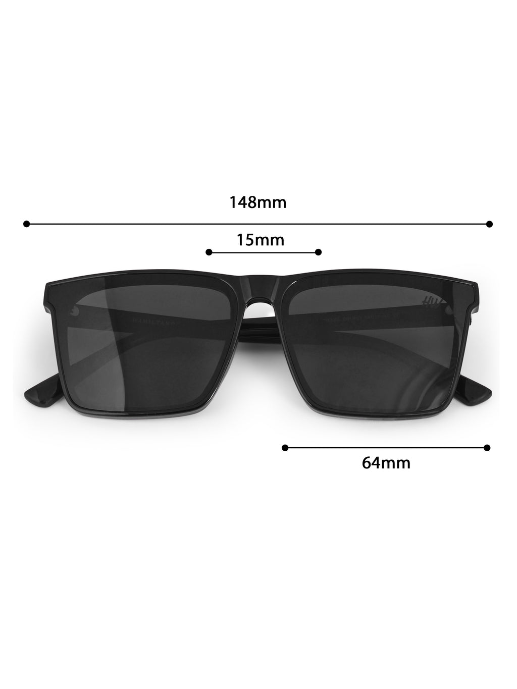 Men's Classic Black Wayfarer UV Protected Sunglasses