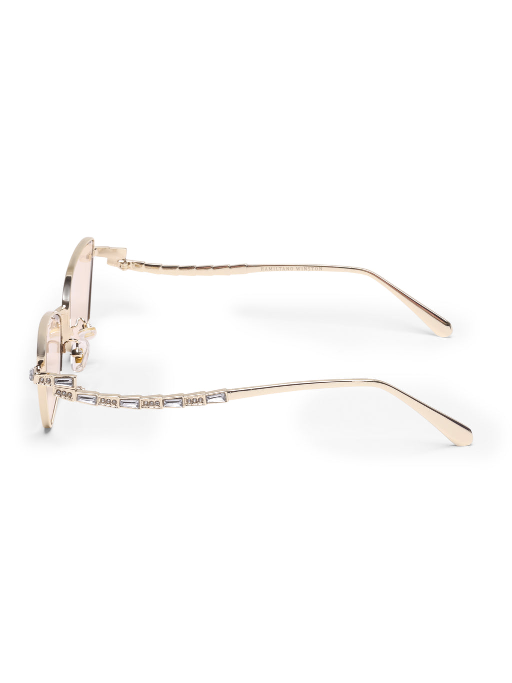Kaia Metal Peach UV Protected Womens Sunglasses