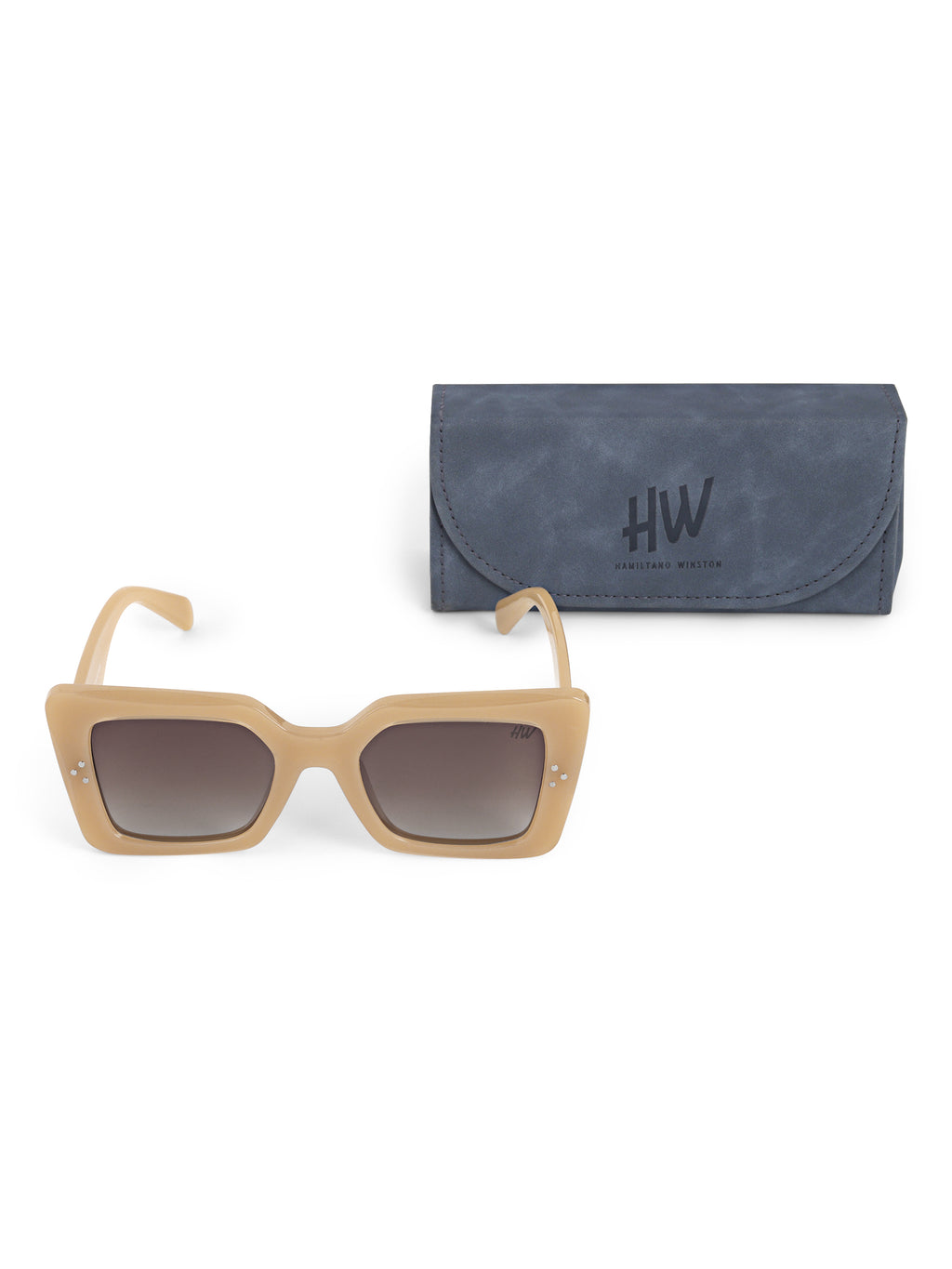 Over Square Peach Women UV Protected Sunglasses