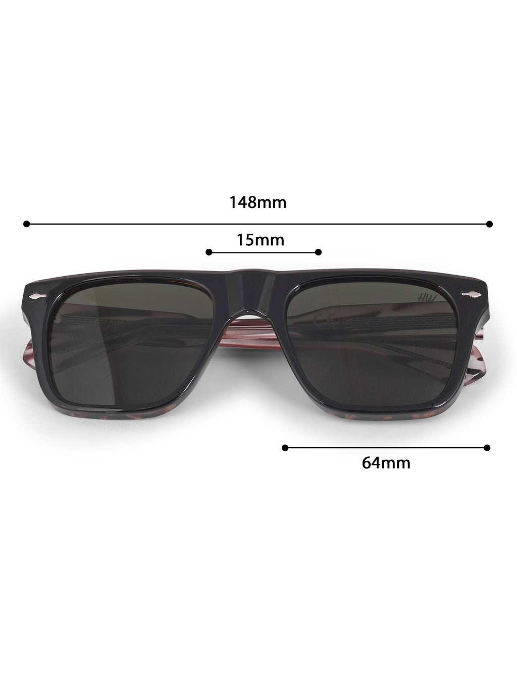 Men's Black UV Protected Wayfarer Sunglasses