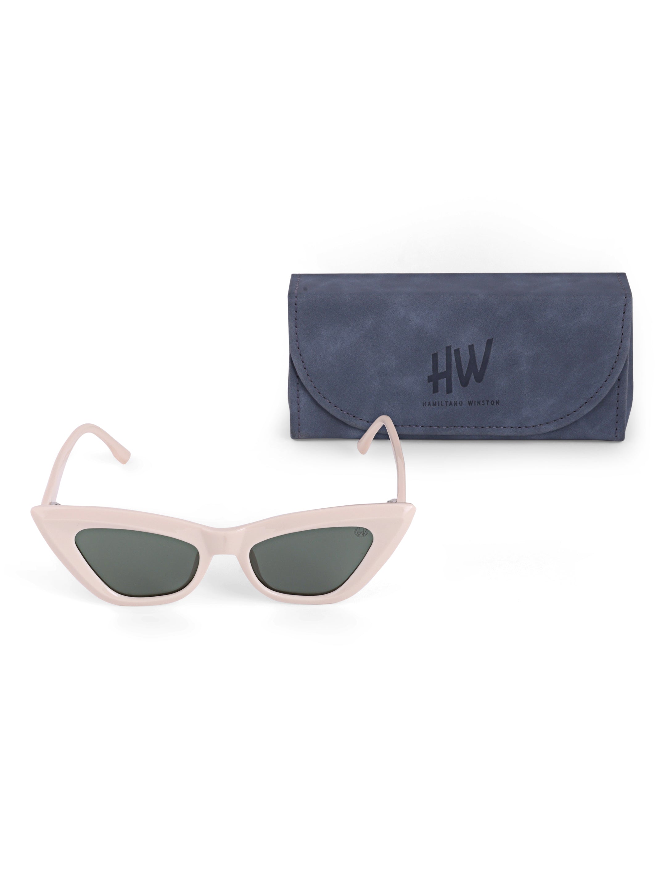 Green Cateye Women UV Protected Sunglasses