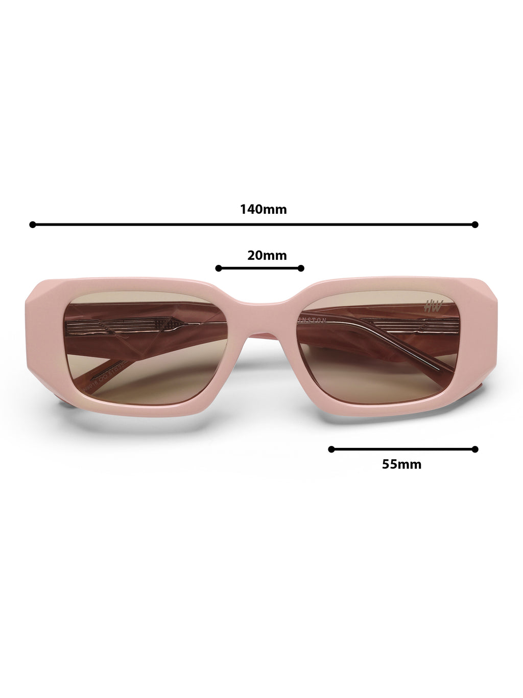 Olyvra Pink Rectangular Women Sunglasses