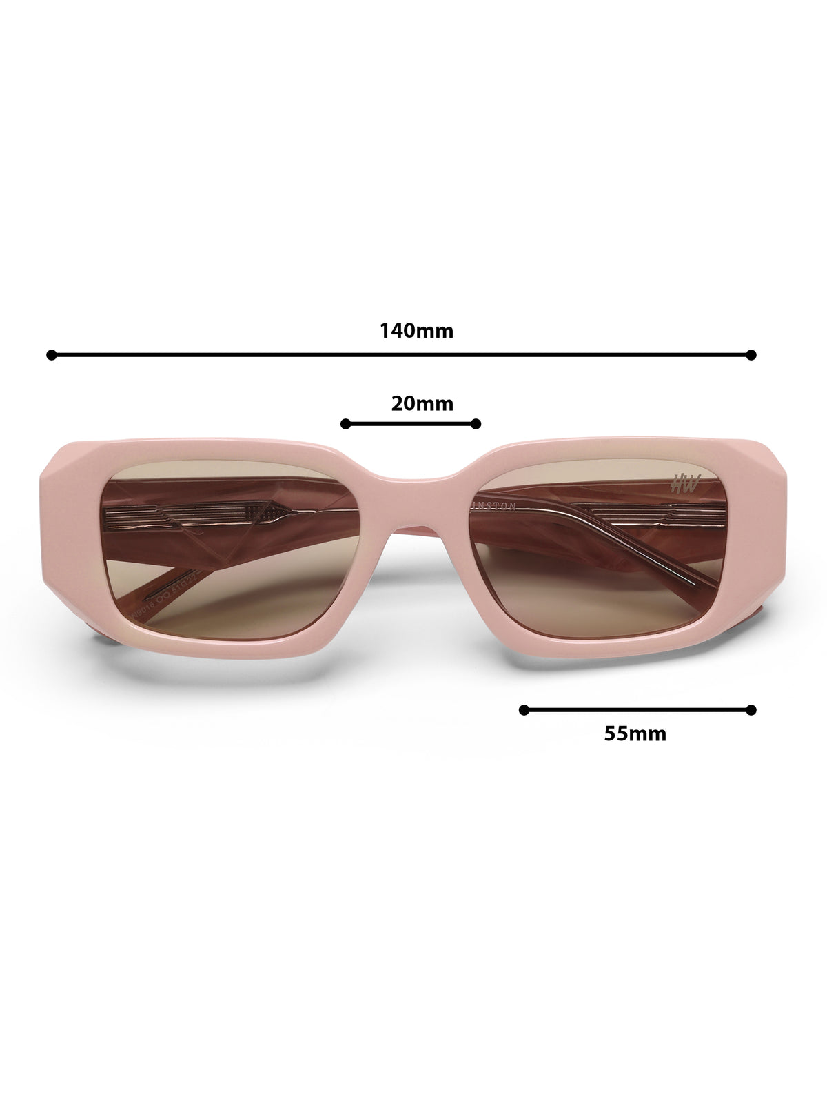 Olyvra Pink Rectangular Women Sunglasses