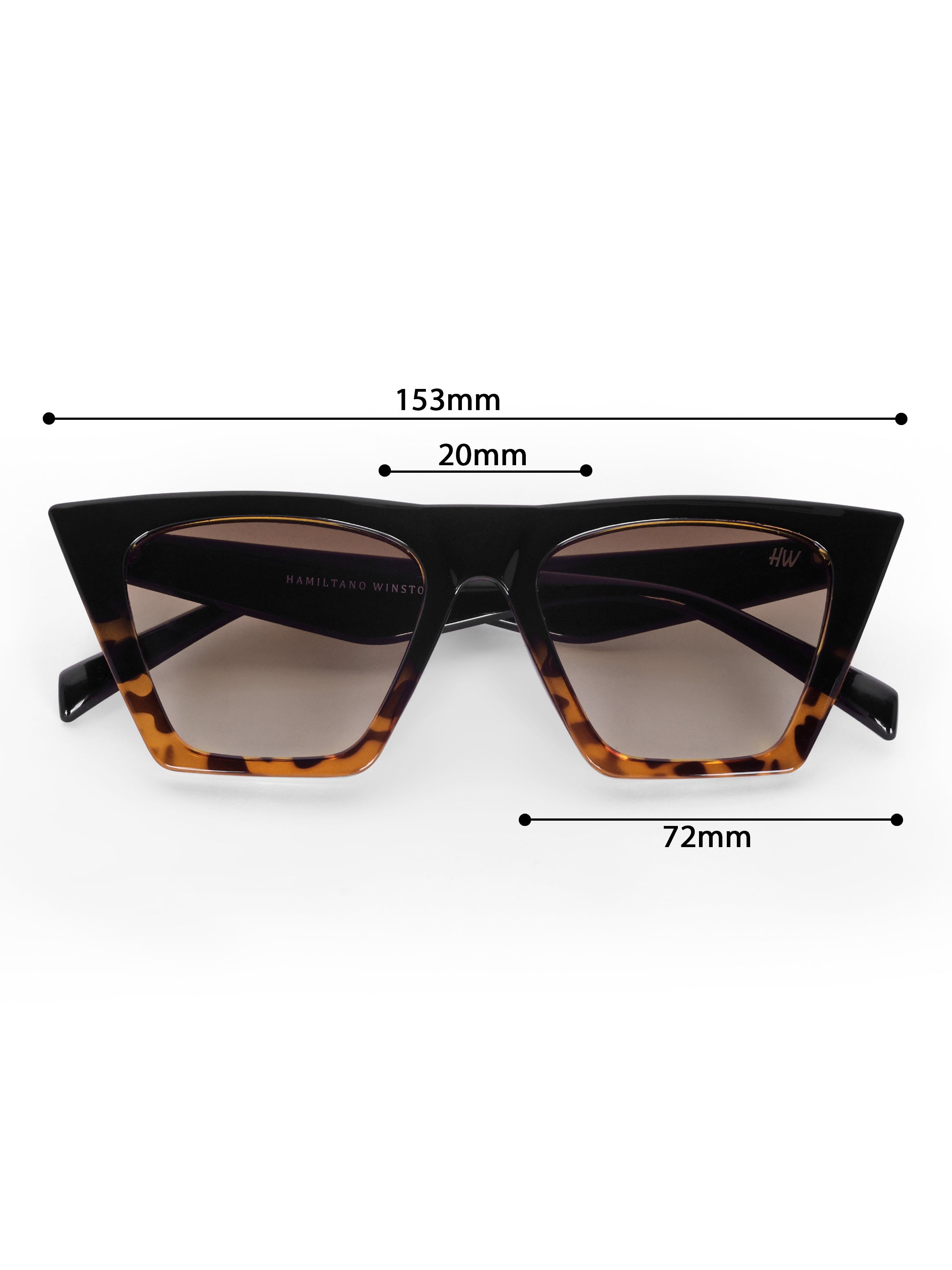 Women's Leopard Brown Cateye UV Protected Oversized Sunglasses