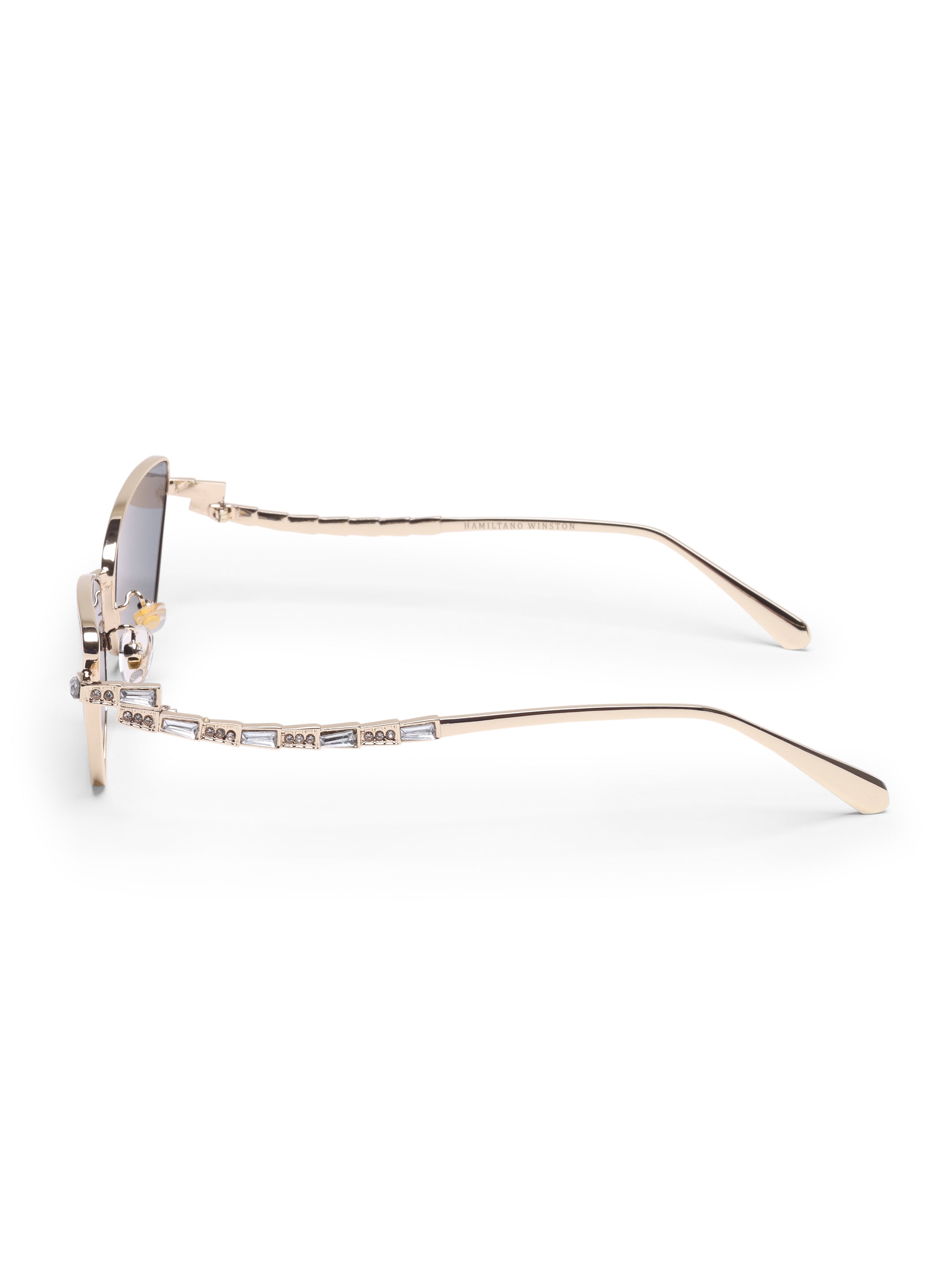 Elora Gold Black Metal UV Protected Womens Sunglasses