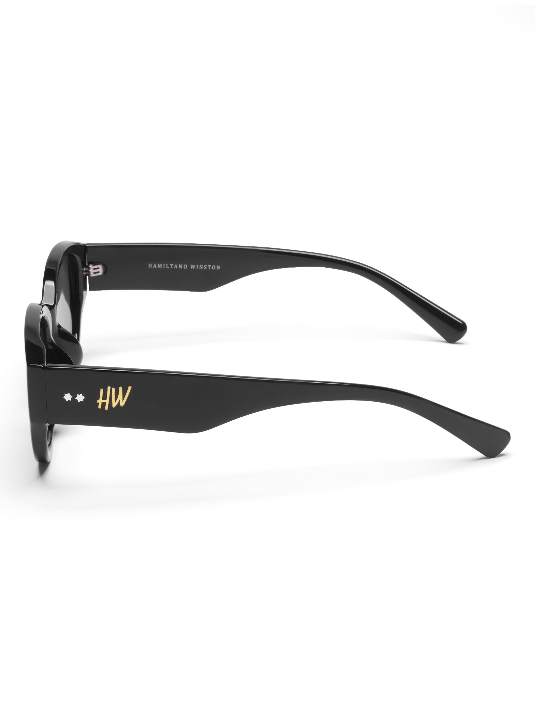 Lumina Black UV Protected Womens Sunglasses