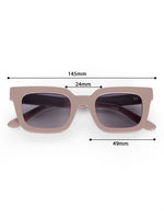Women's Pink Rectangular UV Protected Sunglasses