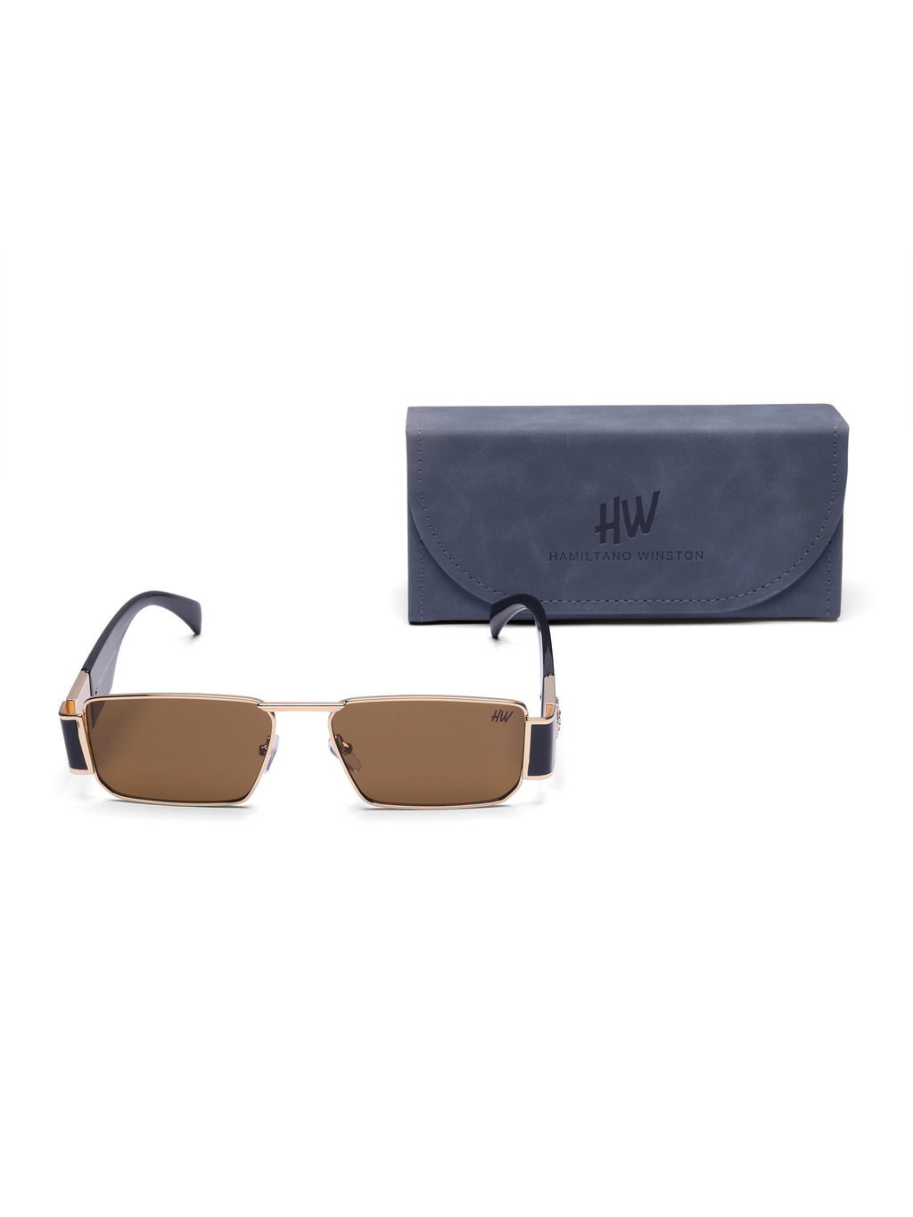 Men's Black Gold UV Protected Sunglasses
