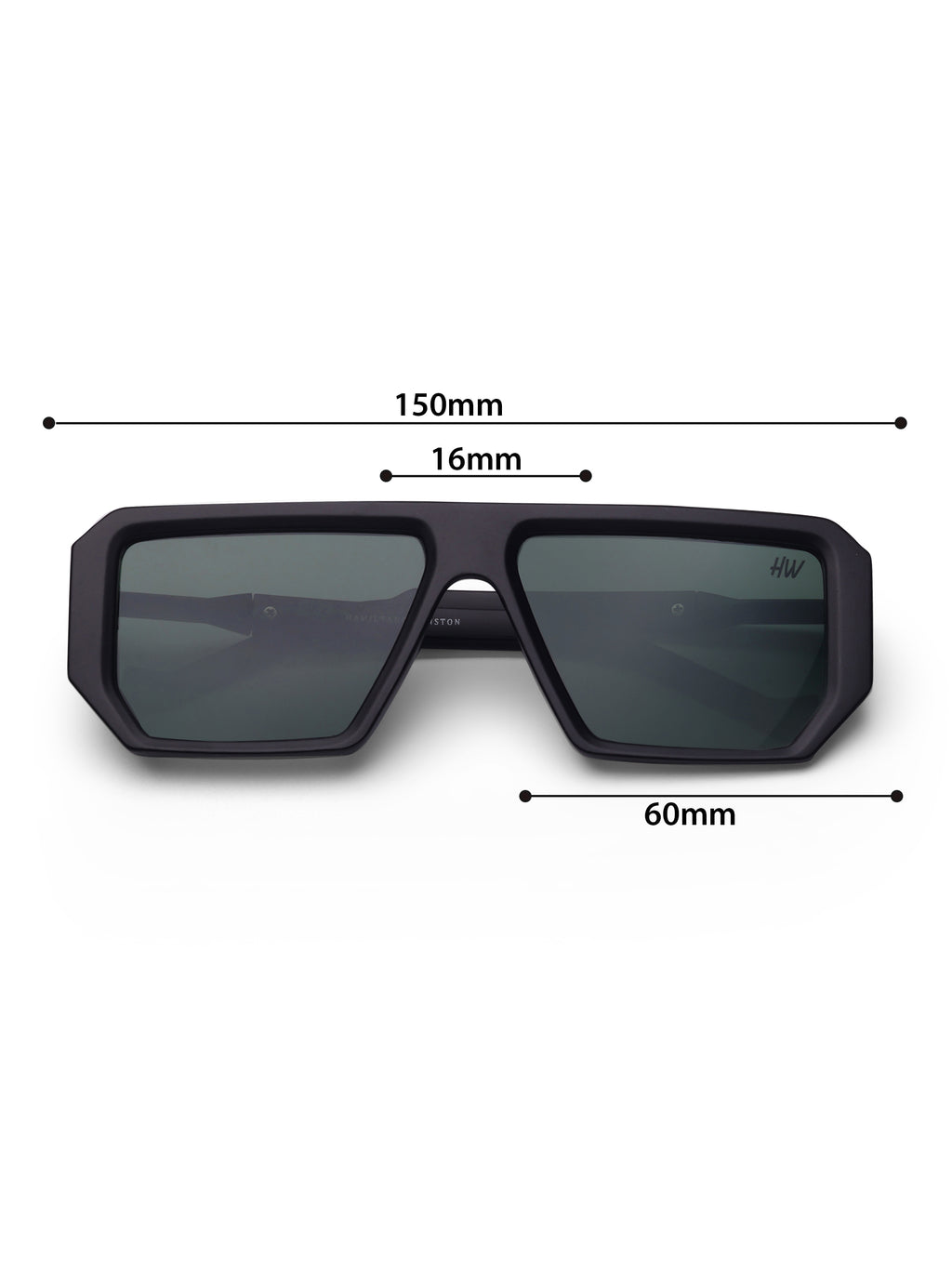 Men's UV Protected Gold Black Green Wayfarer Sunglasses