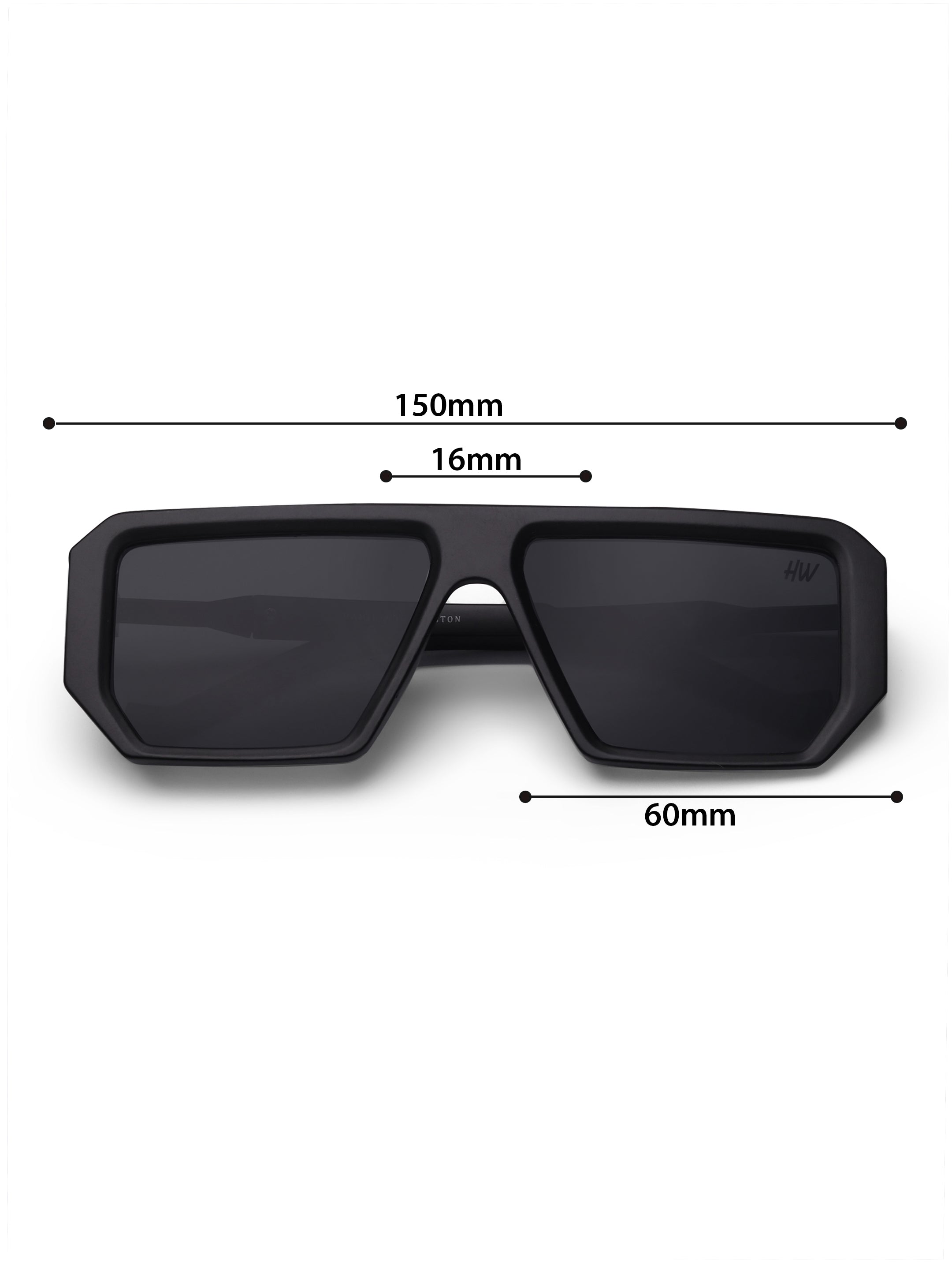 Men's UV Protected Full Black Wayfarer Sunglasses