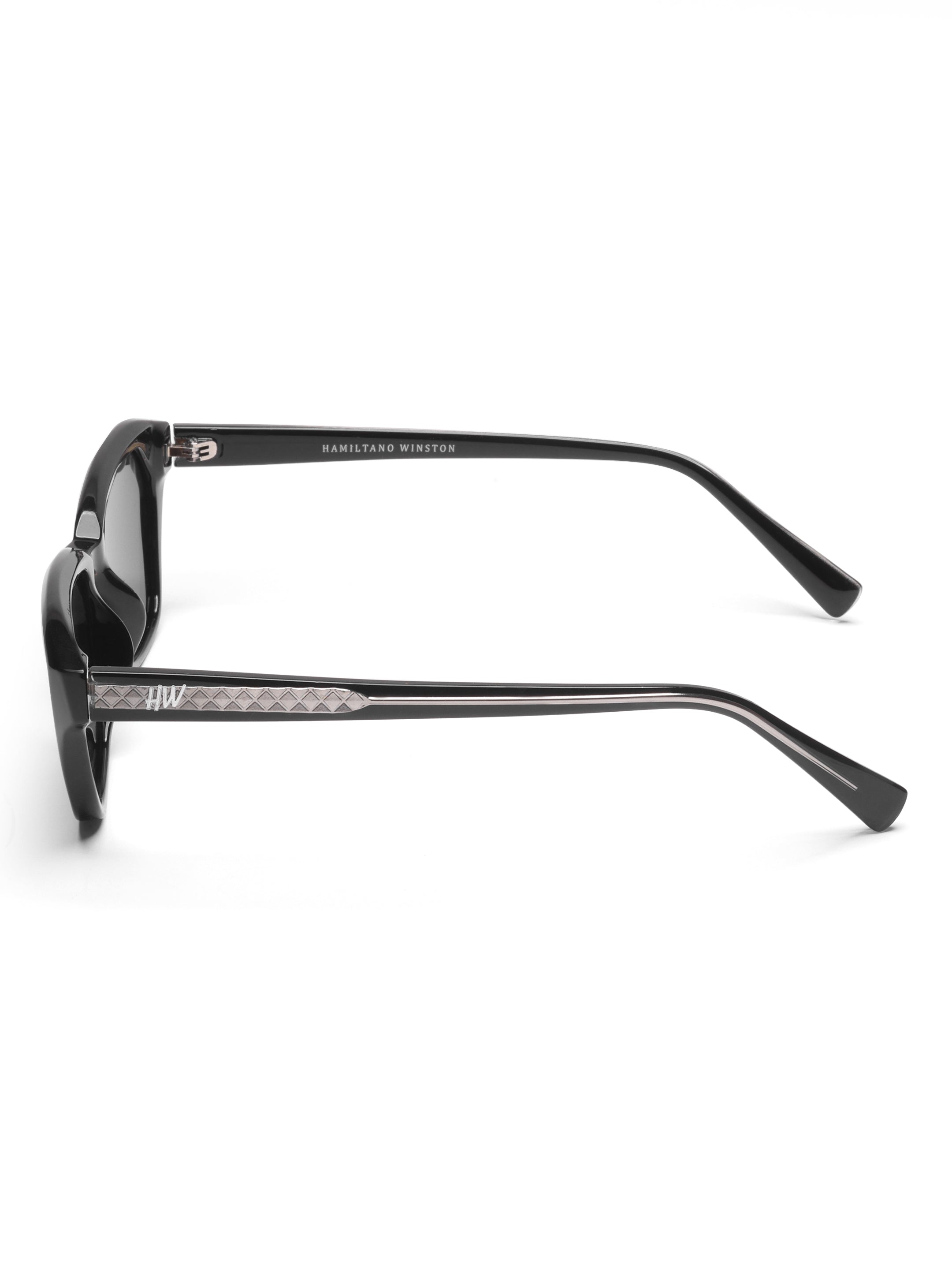 Evora Black Cateye UV Protected Womens Sunglasses