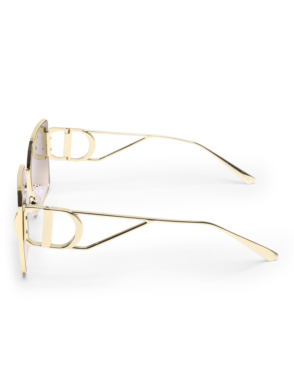Sorelle Metal Square Brown UV Protected Womens Sunglasses
