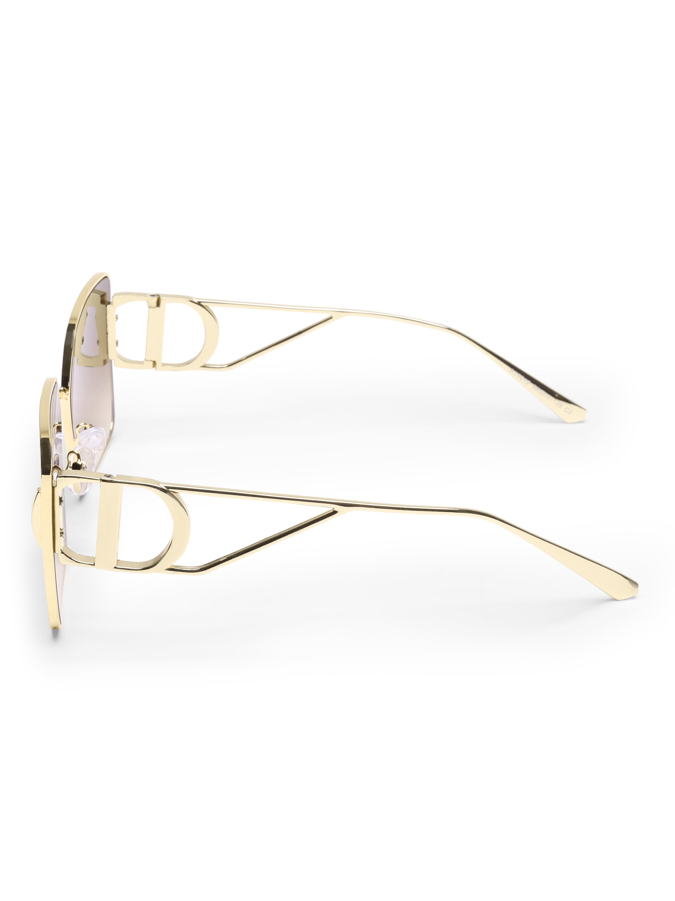 Sorelle Metal Square Brown UV Protected Womens Sunglasses