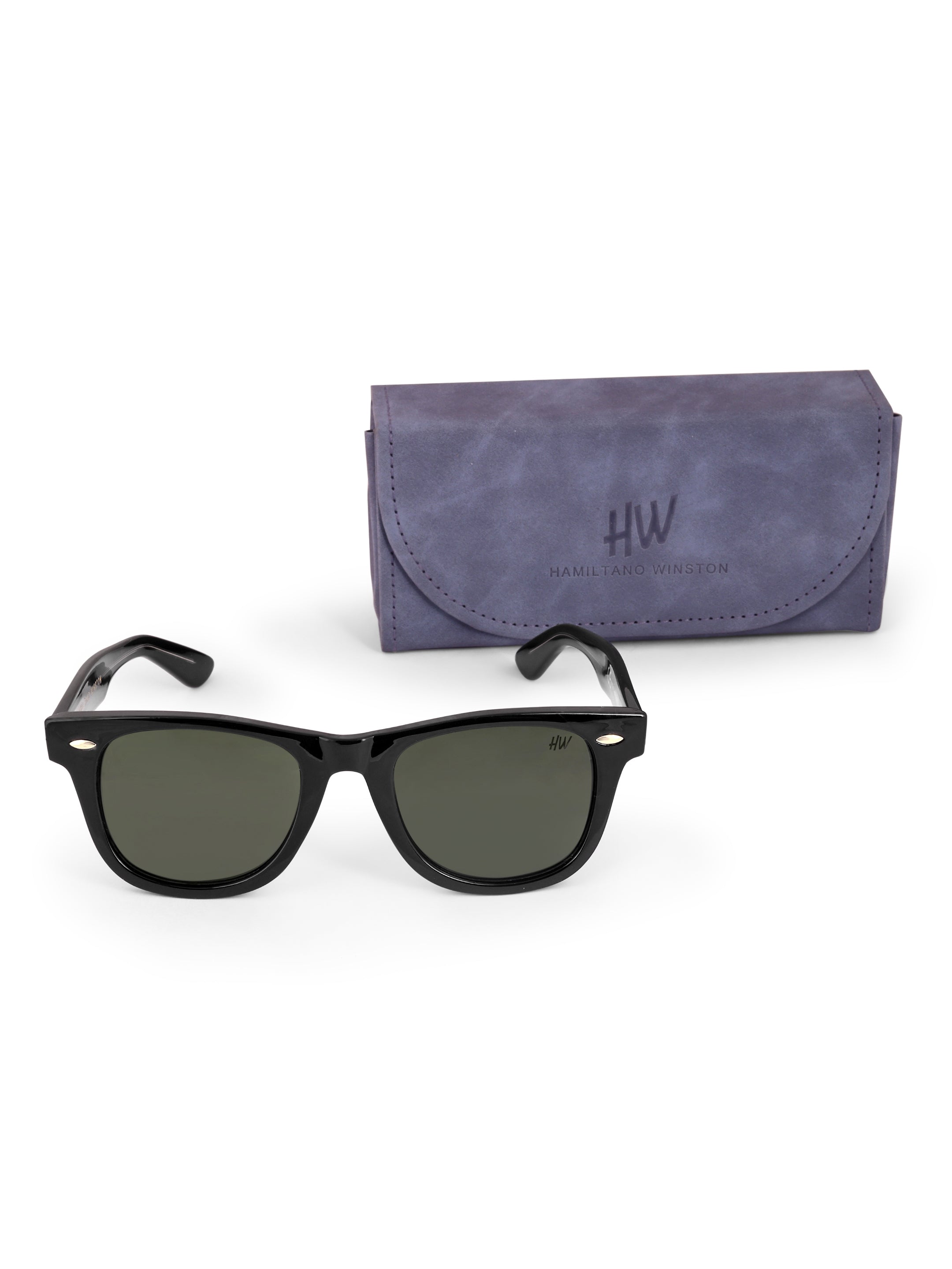 Men's Classic Green Wayfarer Sunglasses