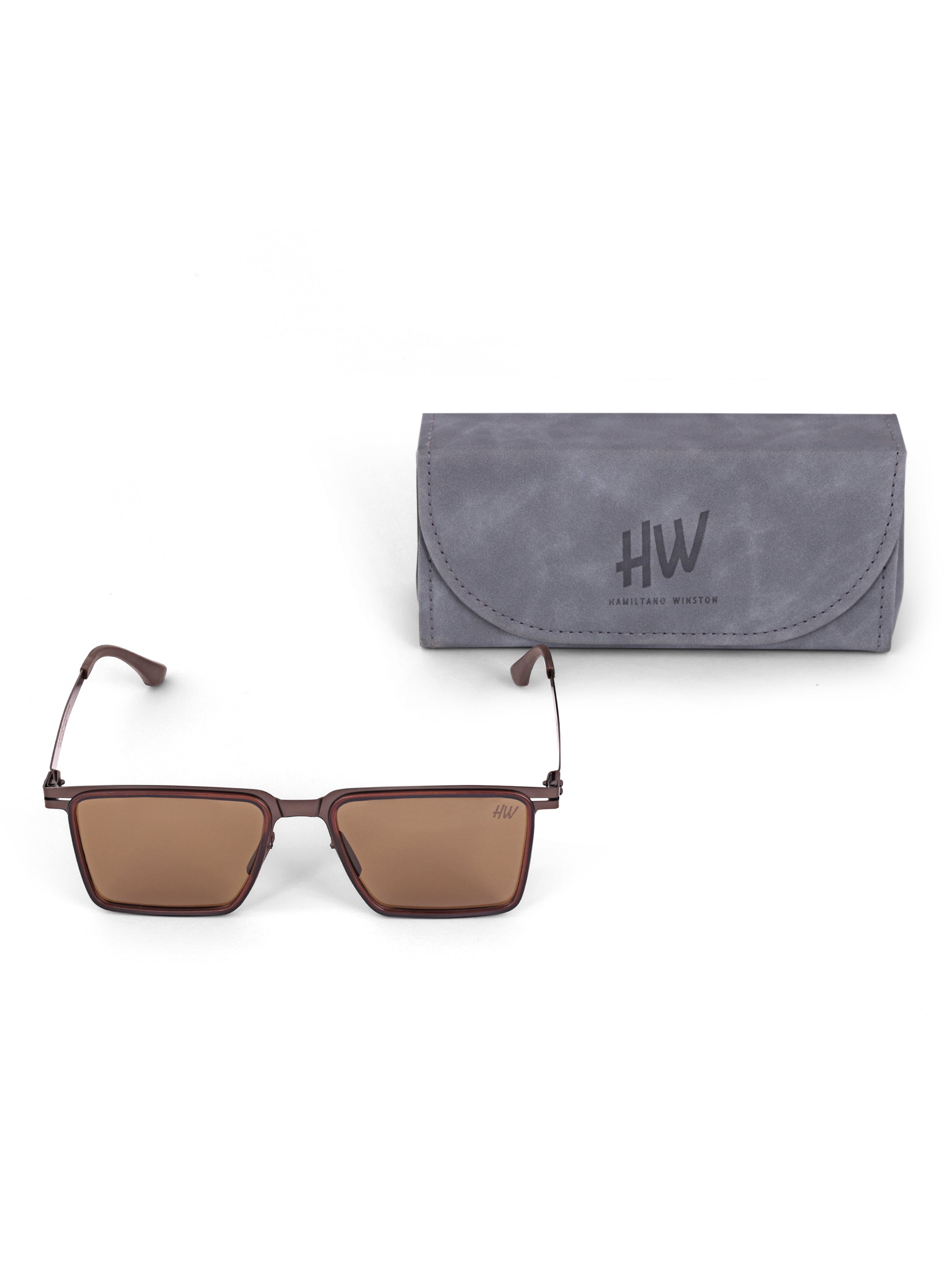 Men Wayfarer UV Protected Sunglasses Brown