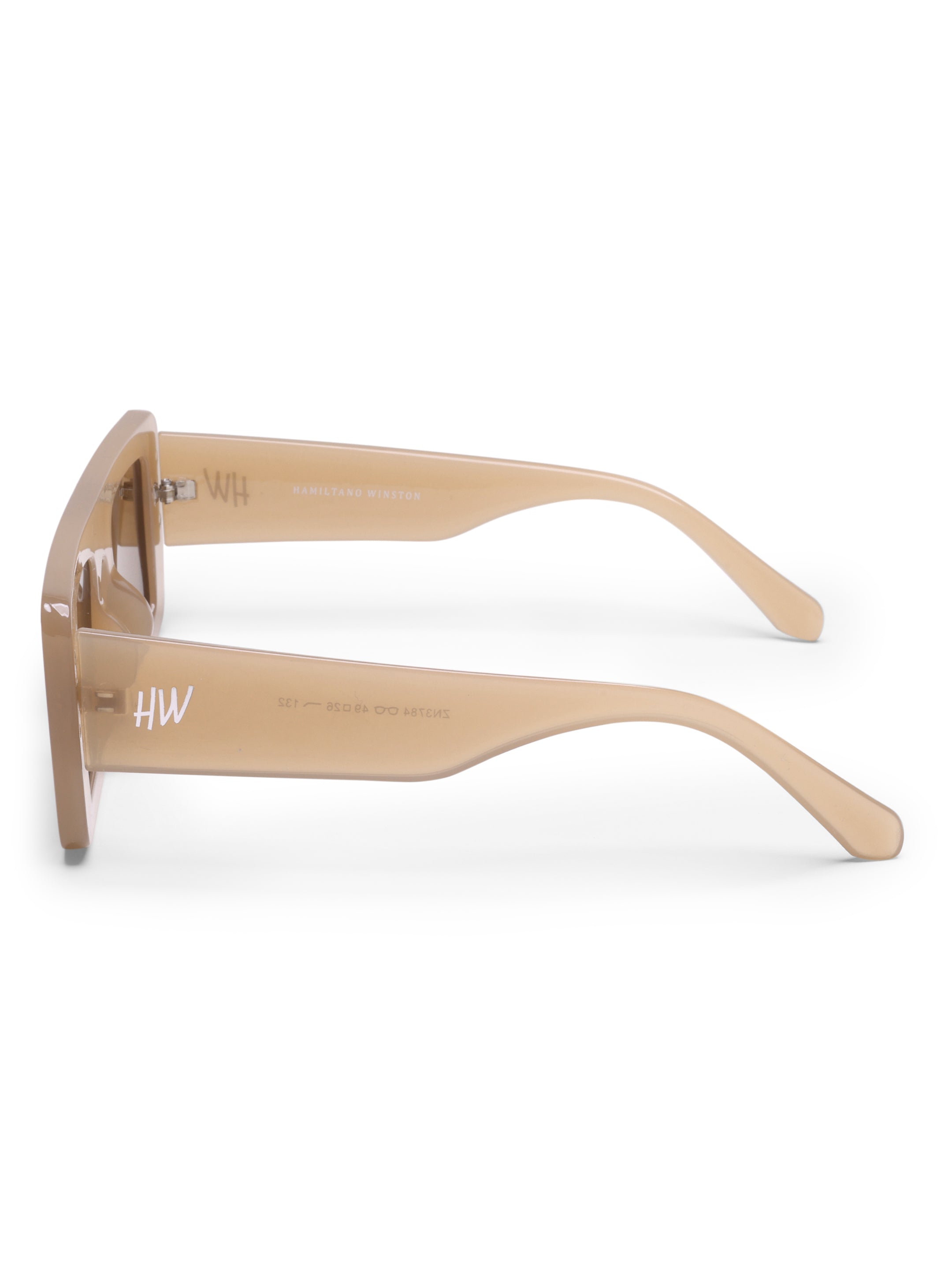 Yelina Candy Peach Square UV Protected Womens Sunglasses