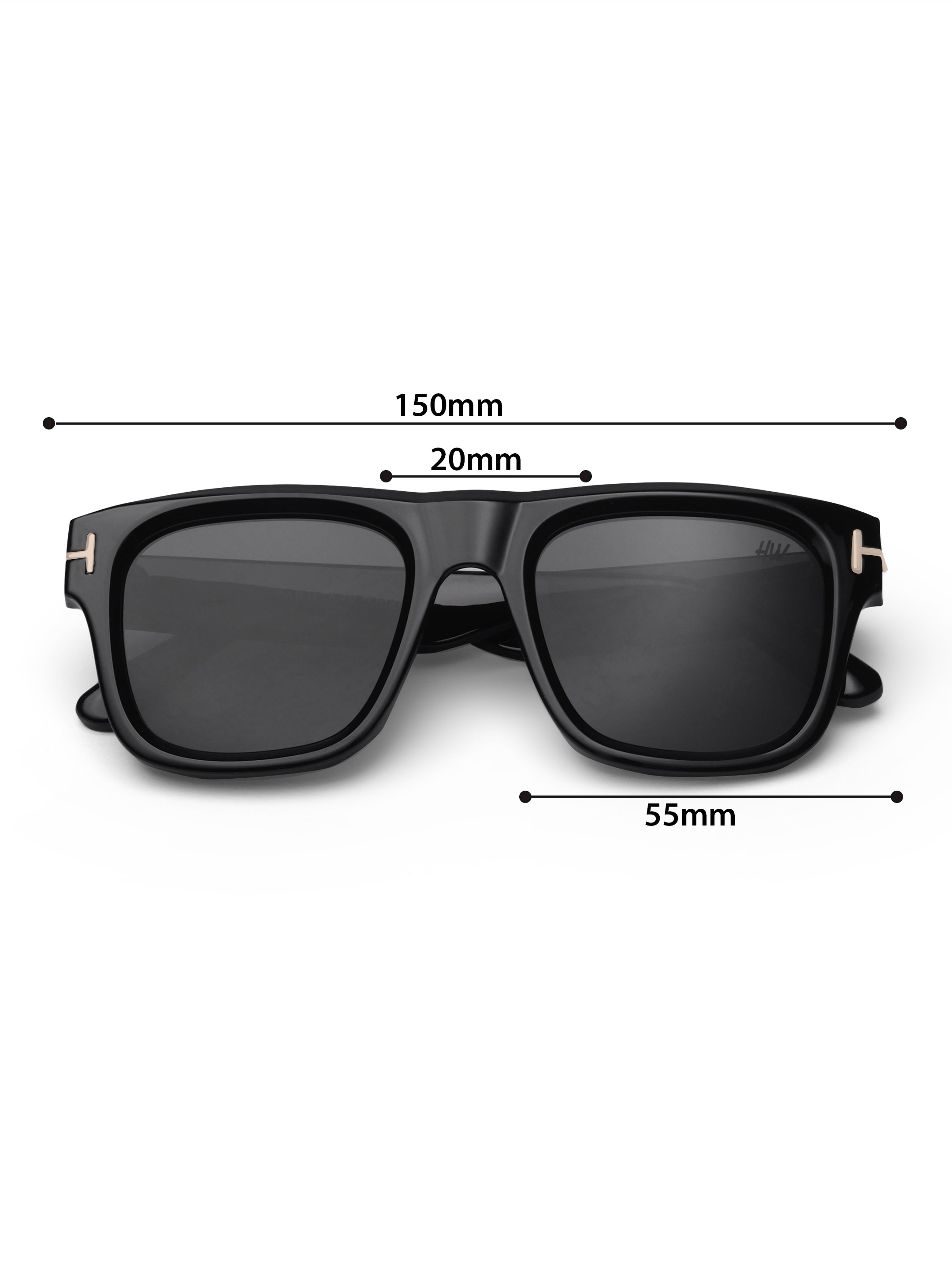 Men's UV Protected Black Wayfarer Sunglasses