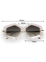 Women's Transparent Brown UV Protected Sunglasses