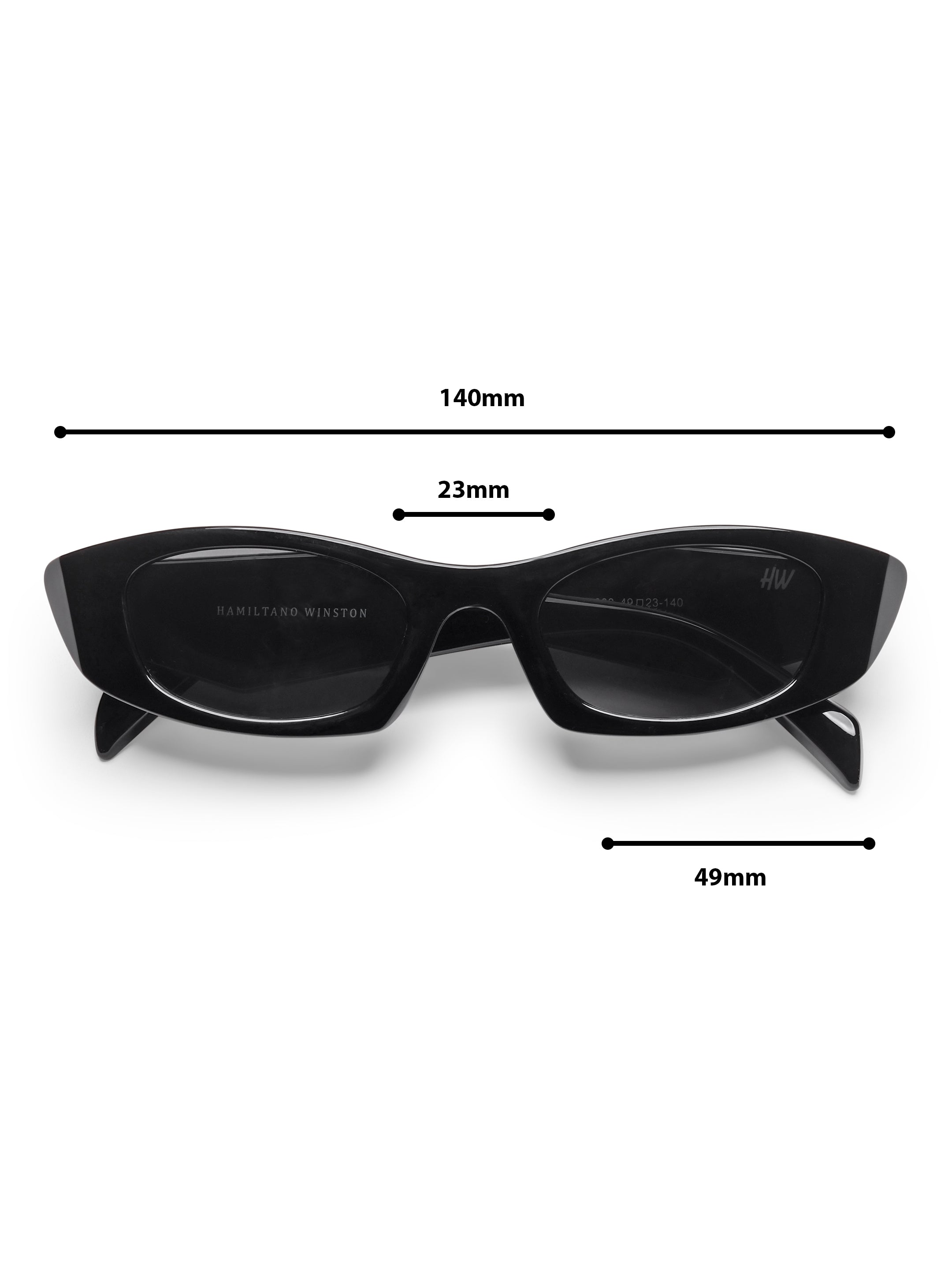 Sienna Black Cat Eye UV Protected Womens Sunglasses