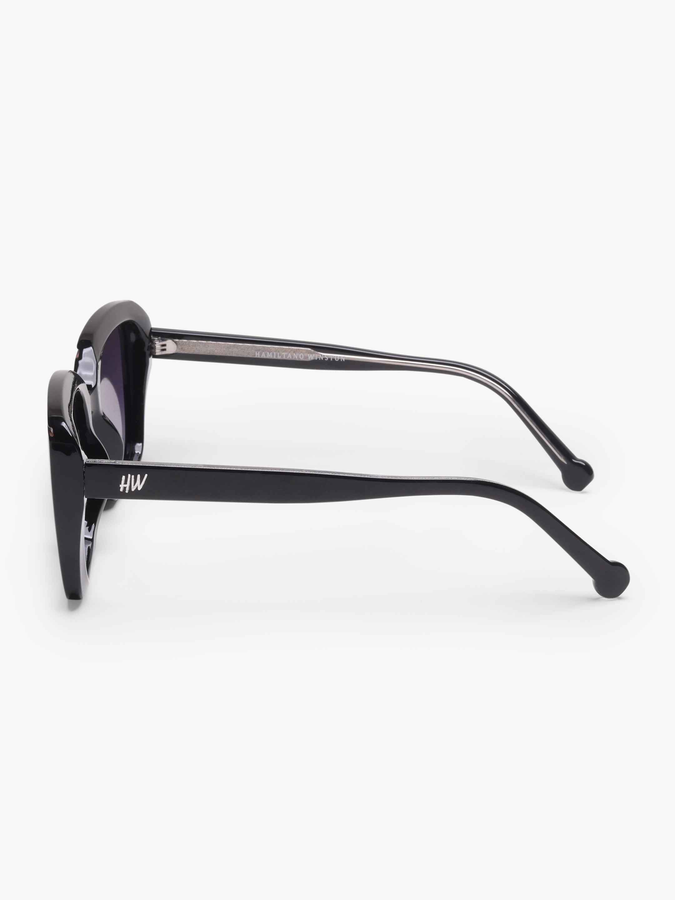 Elara Square Black UV Protected Womens Sunglasses