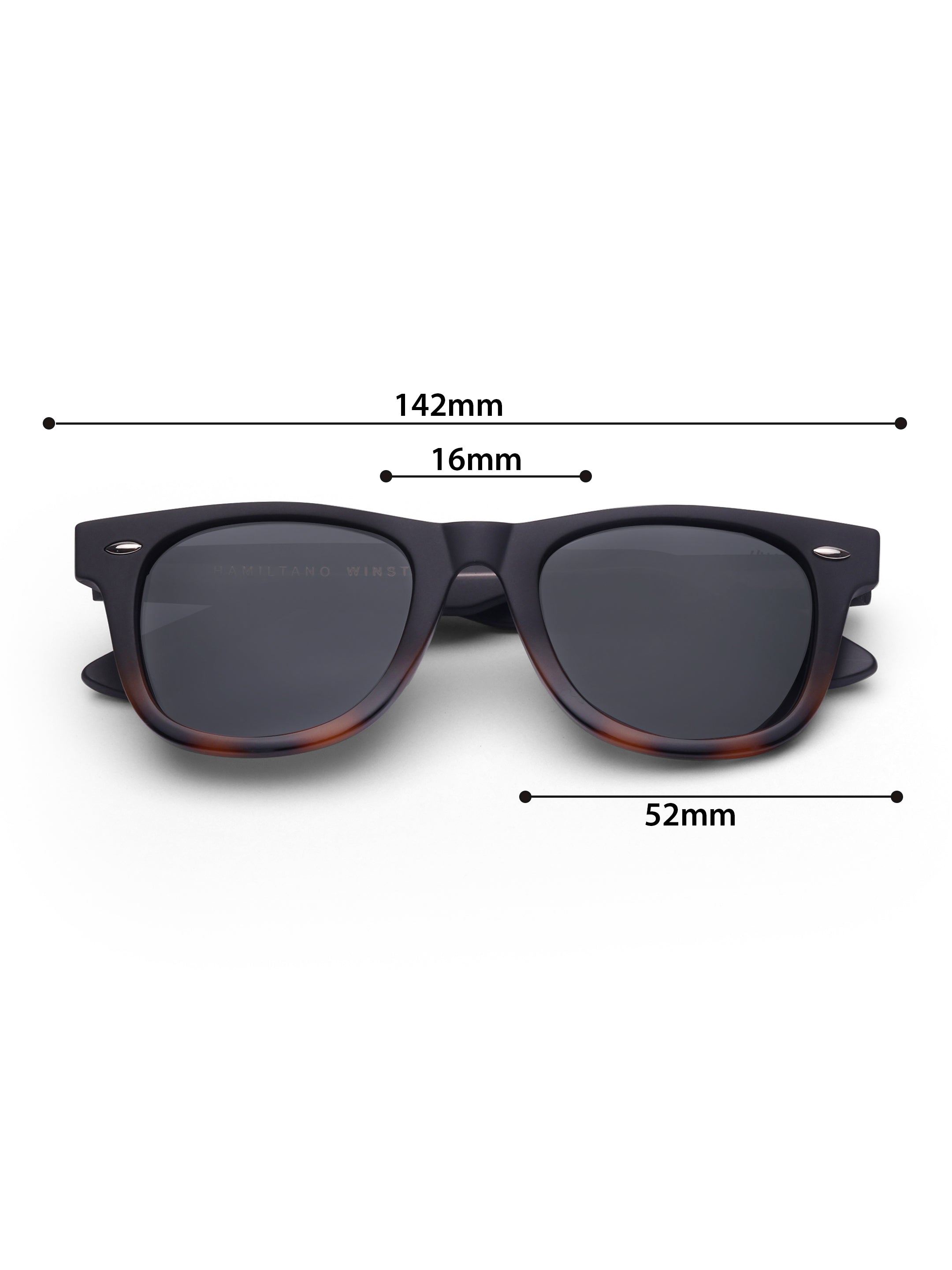 Men's UV Protected Gold Black Leopard Wayfarer Sungasses