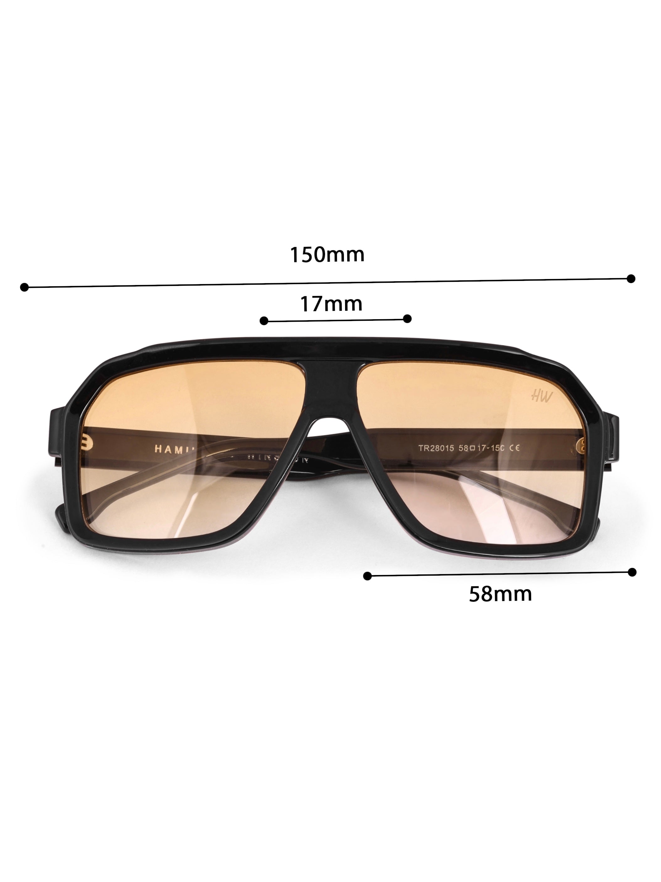 Men's Classic Yellow Wayfarer Sunglasses