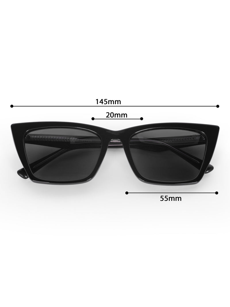 Women's Black Cat Eye Premium Sunglasses