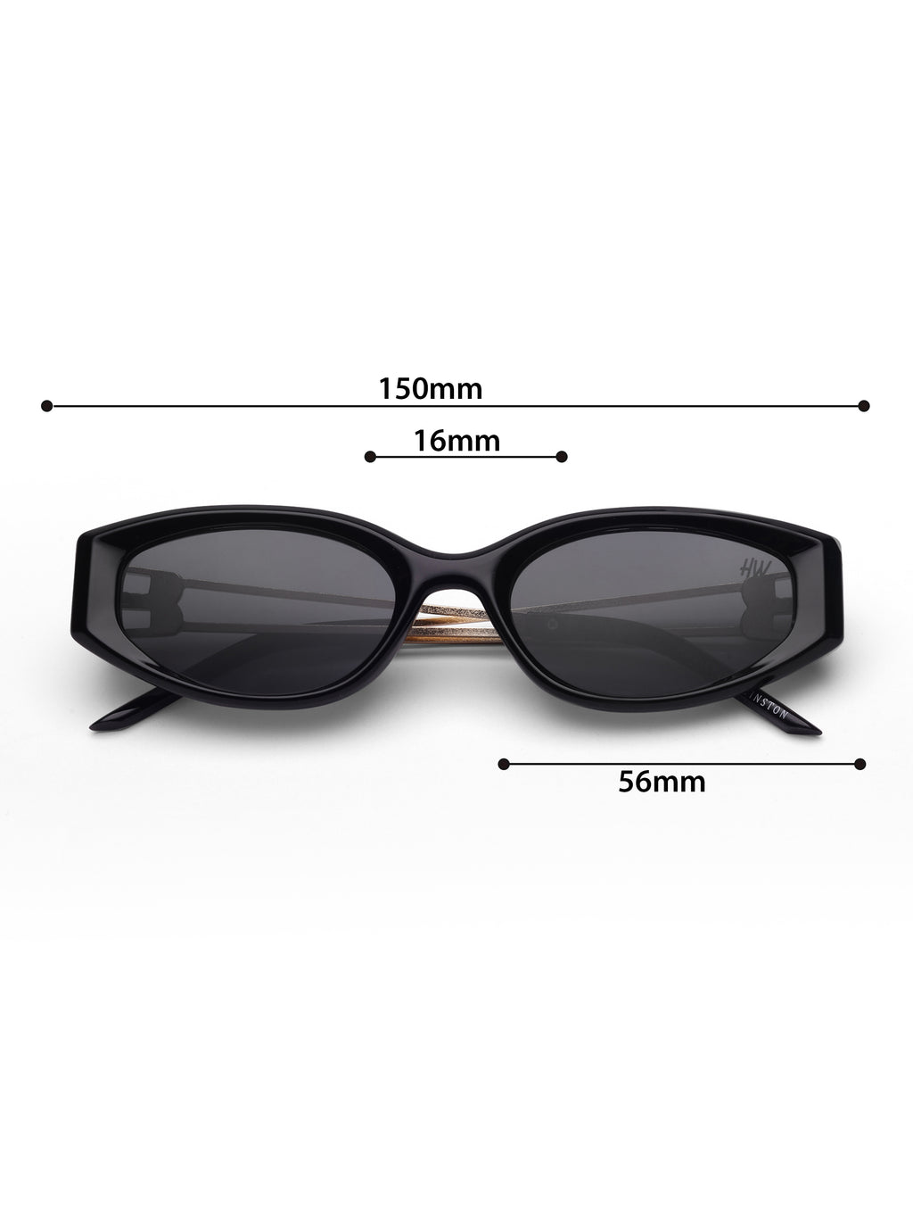 Women's Black Cat Eye Sunglasses