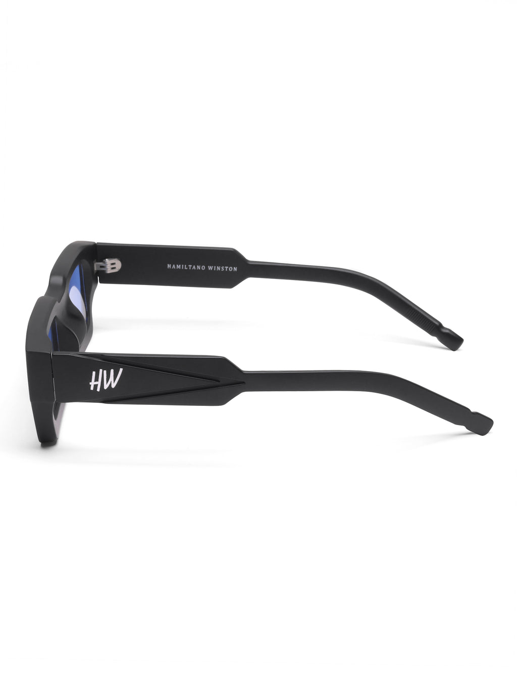 Zayden Blue Wayfarer Mens Sunglasses