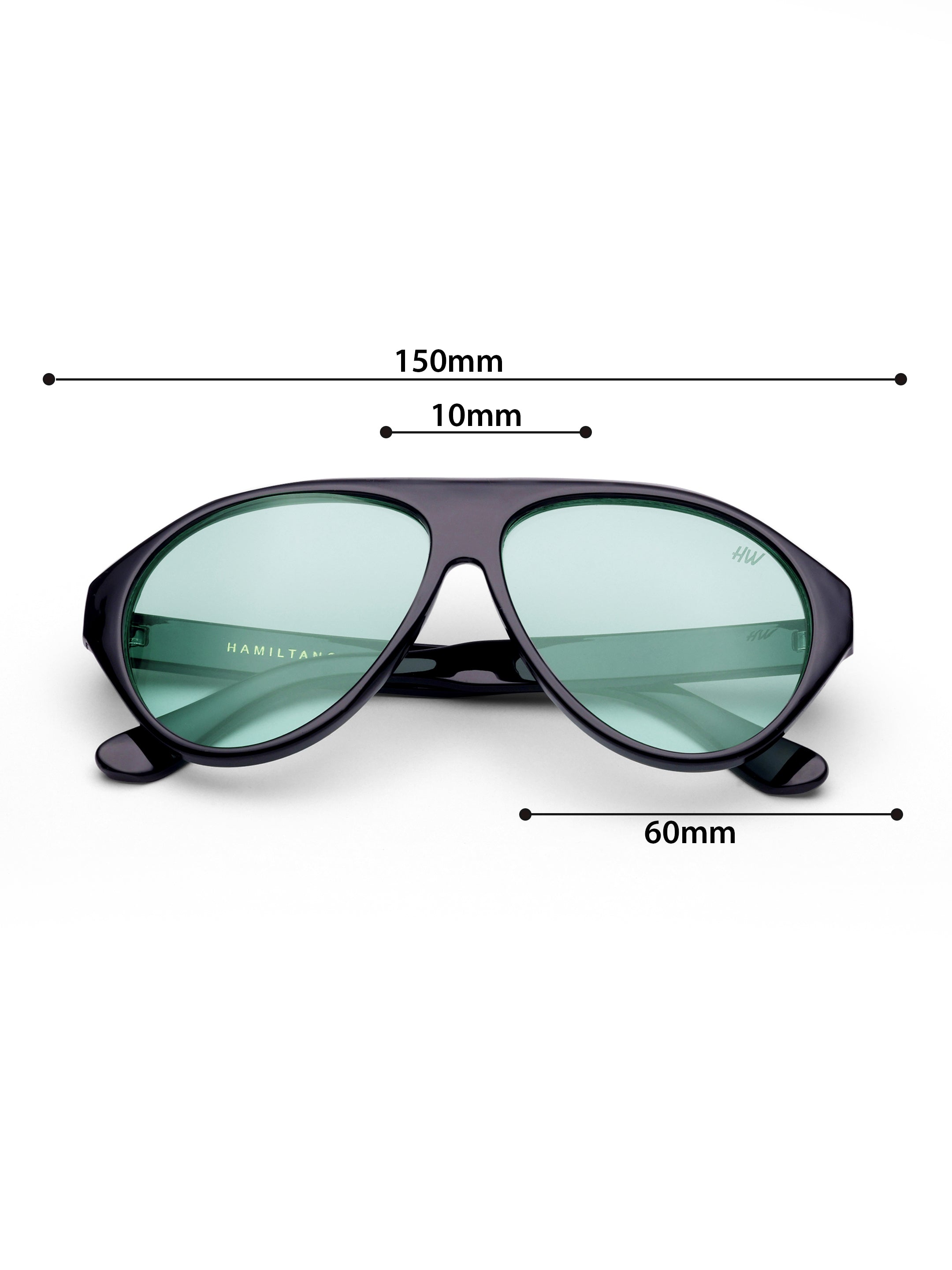 Men's UV Protected Gold Green Aviator Sunglasses