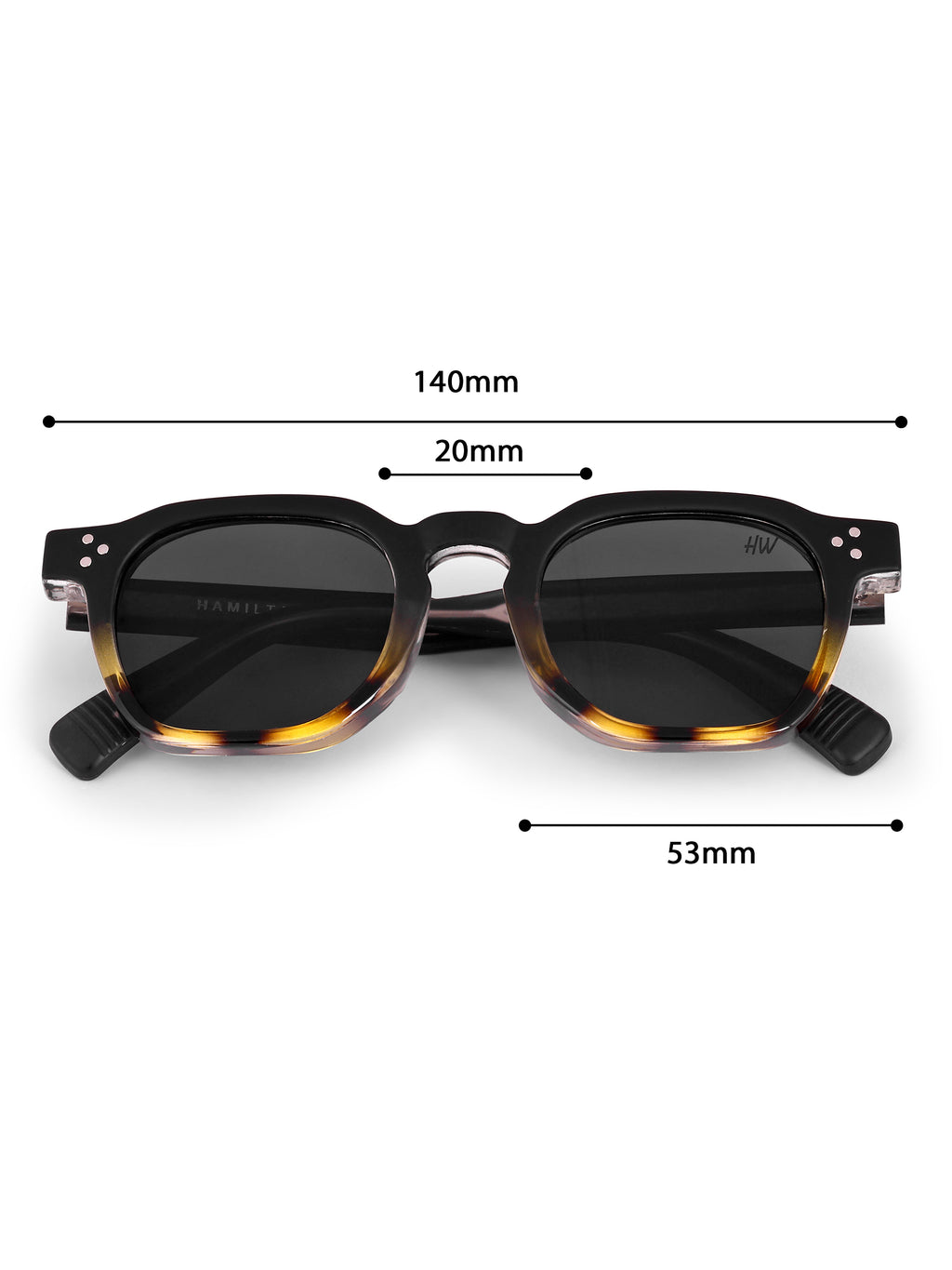 Men's Leopard Black Round UV Protected Sunglasses