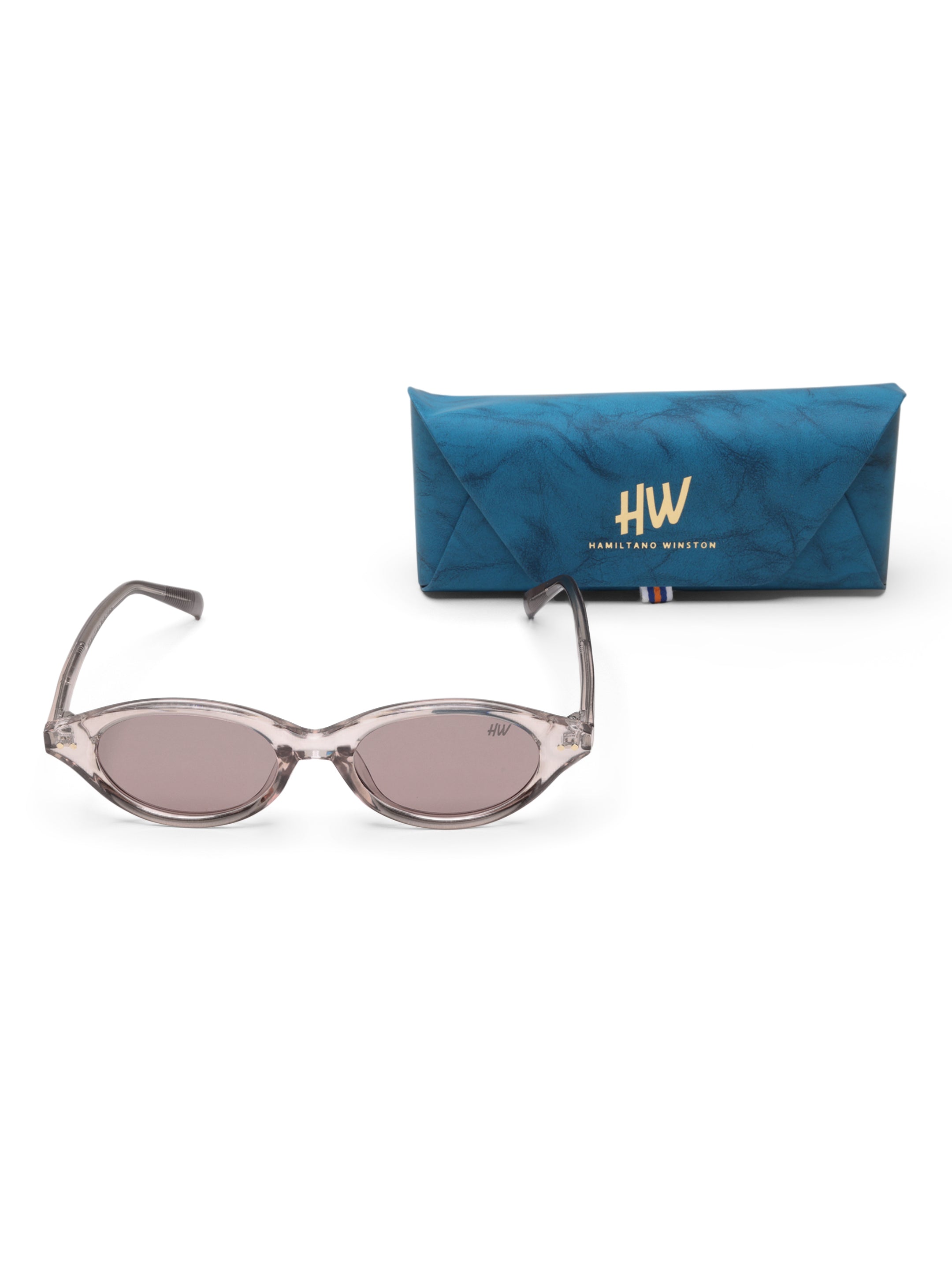 Fiora Oval Peach UV Protected Womens Sunglasses