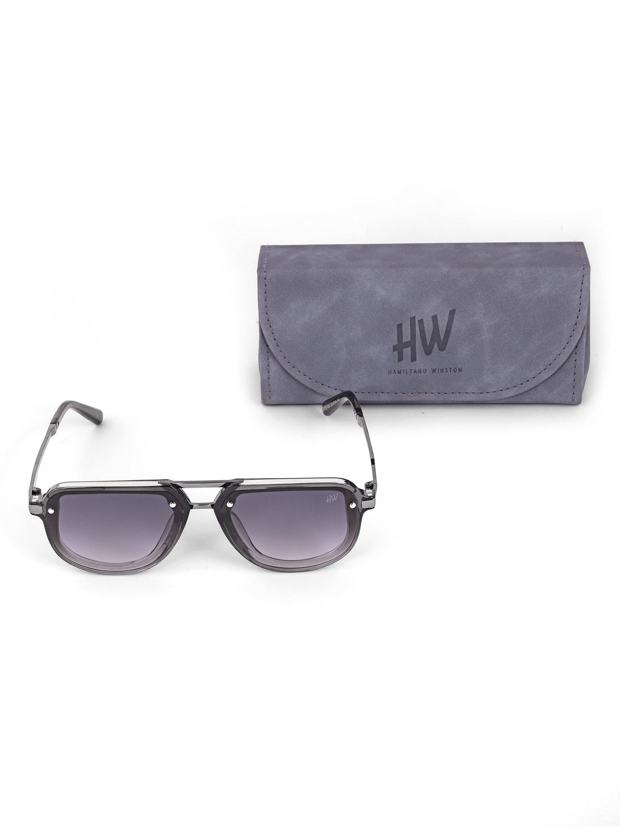 Men Wayfarer UV Protected Sunglasses Light Black