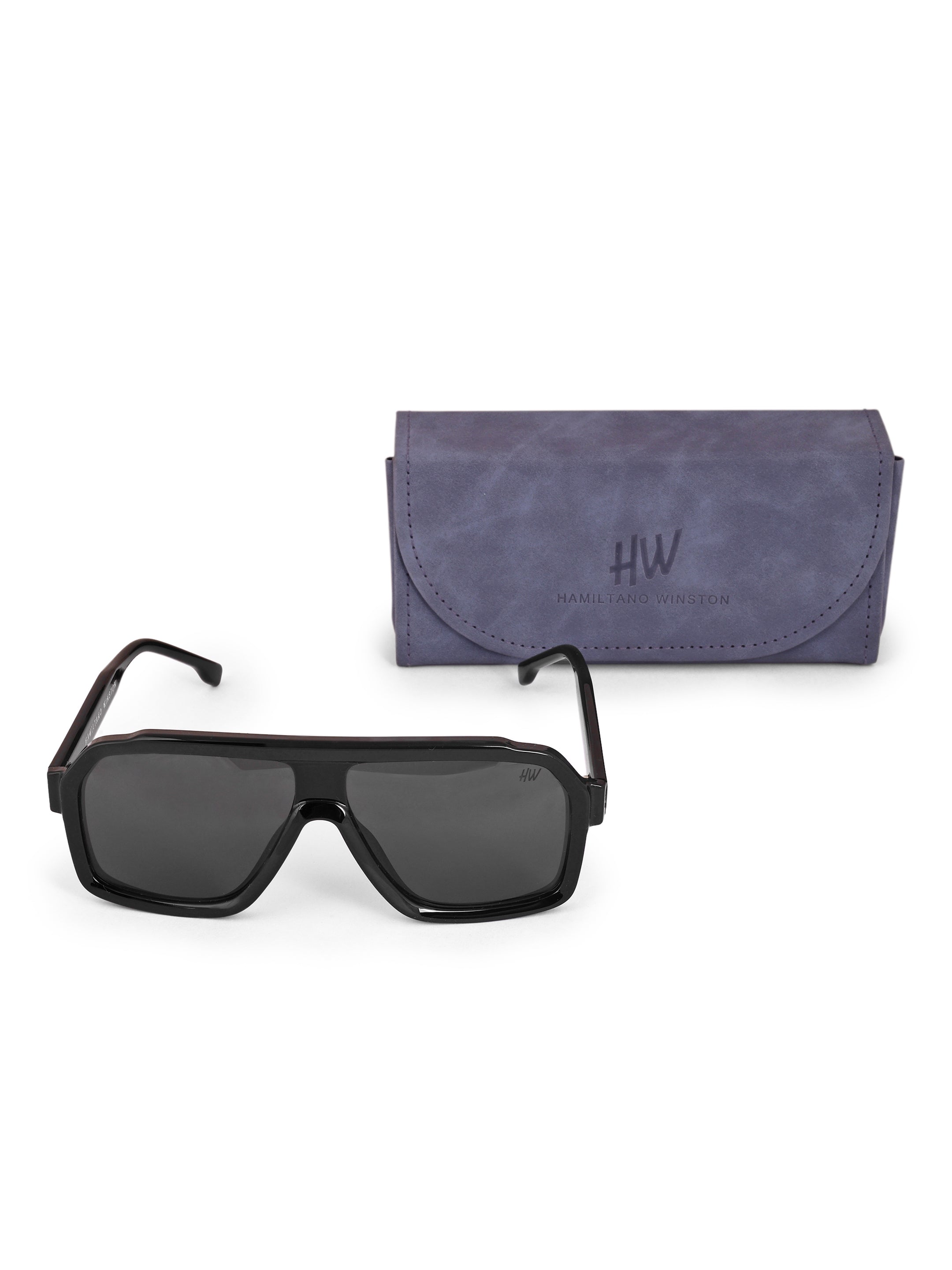 Men's Classic Black Wayfarer Sunglasses