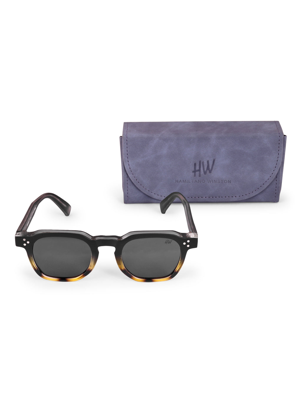 Men's Leopard Black Wayfarer UV Protected Sunglasses