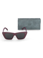 Women's UV Protected Polarized Cat Eye Red Sunglasses