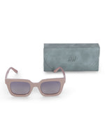 Women's Pink Rectangular UV Protected Sunglasses