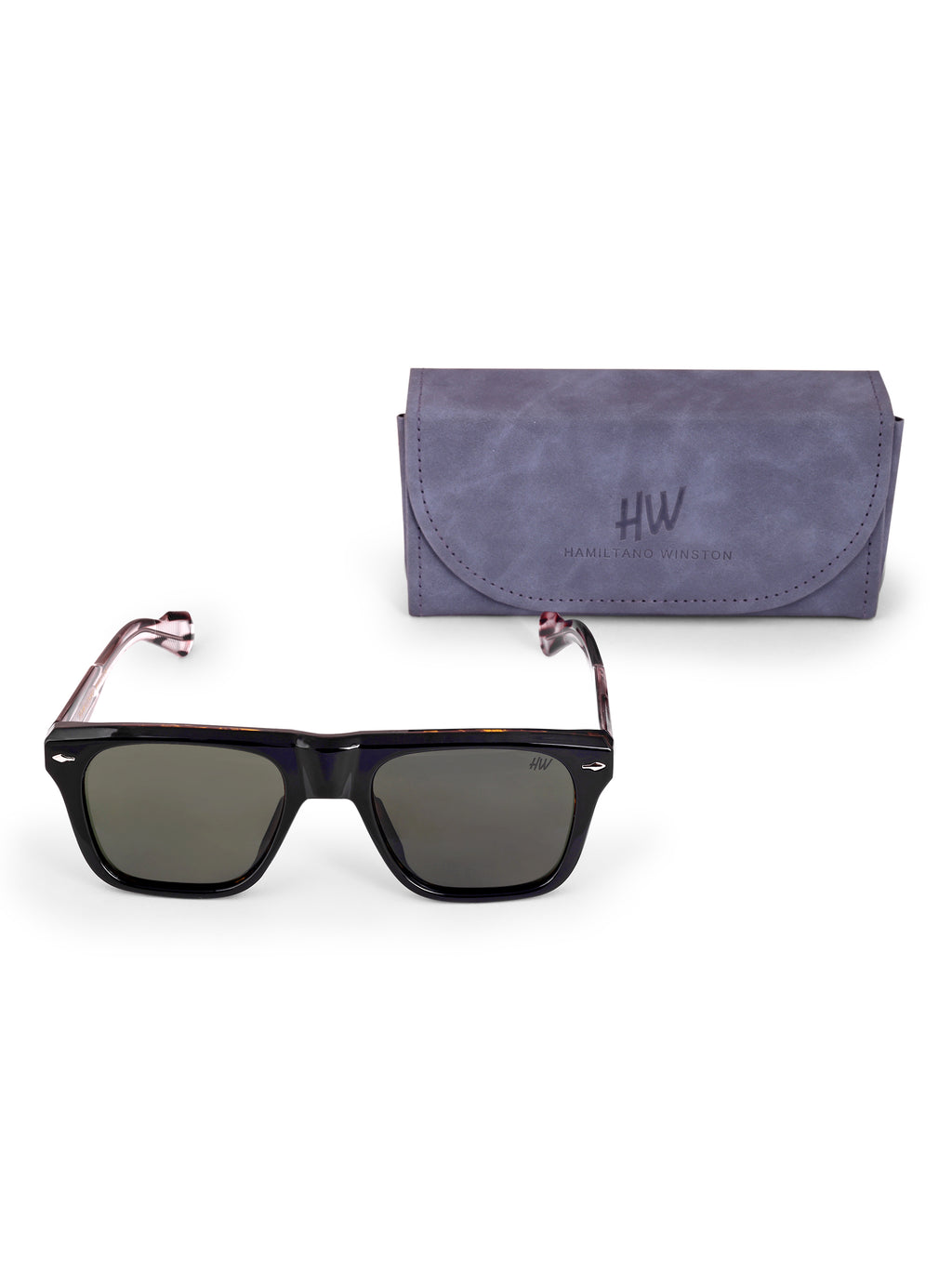 Men's Black UV Protected Wayfarer Sunglasses