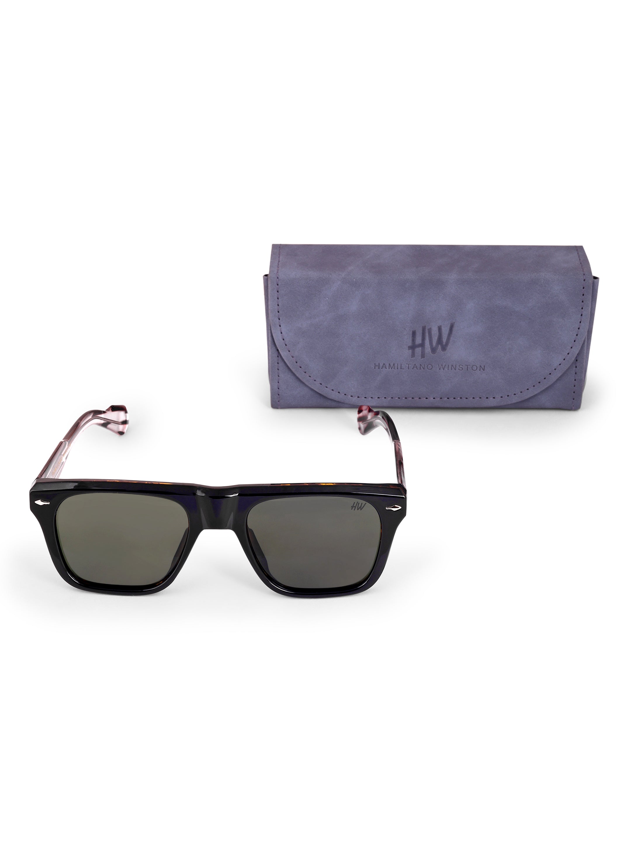 Men's Black UV Protected Wayfarer Sunglasses