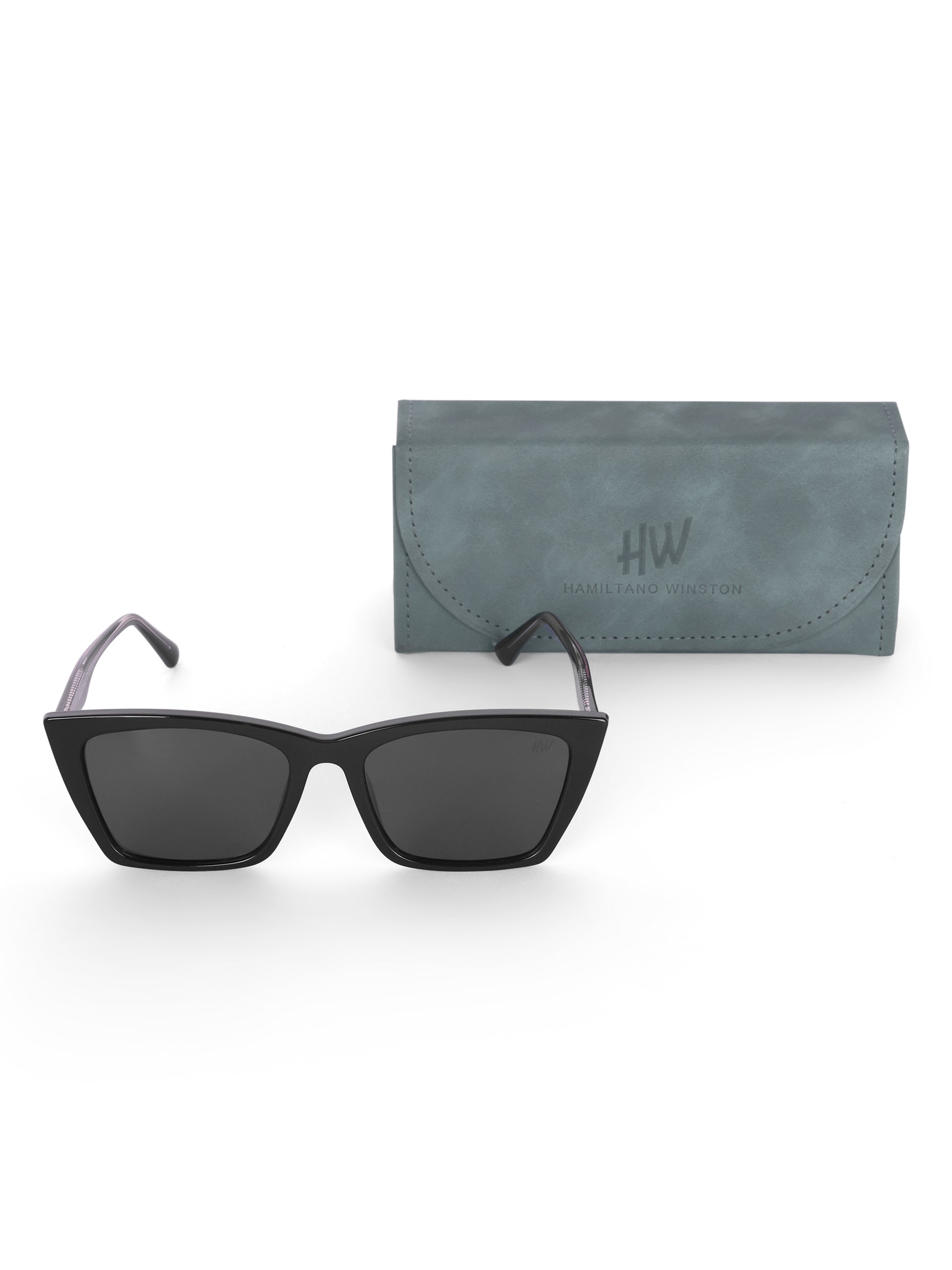 Women's Black Cat Eye Premium Sunglasses